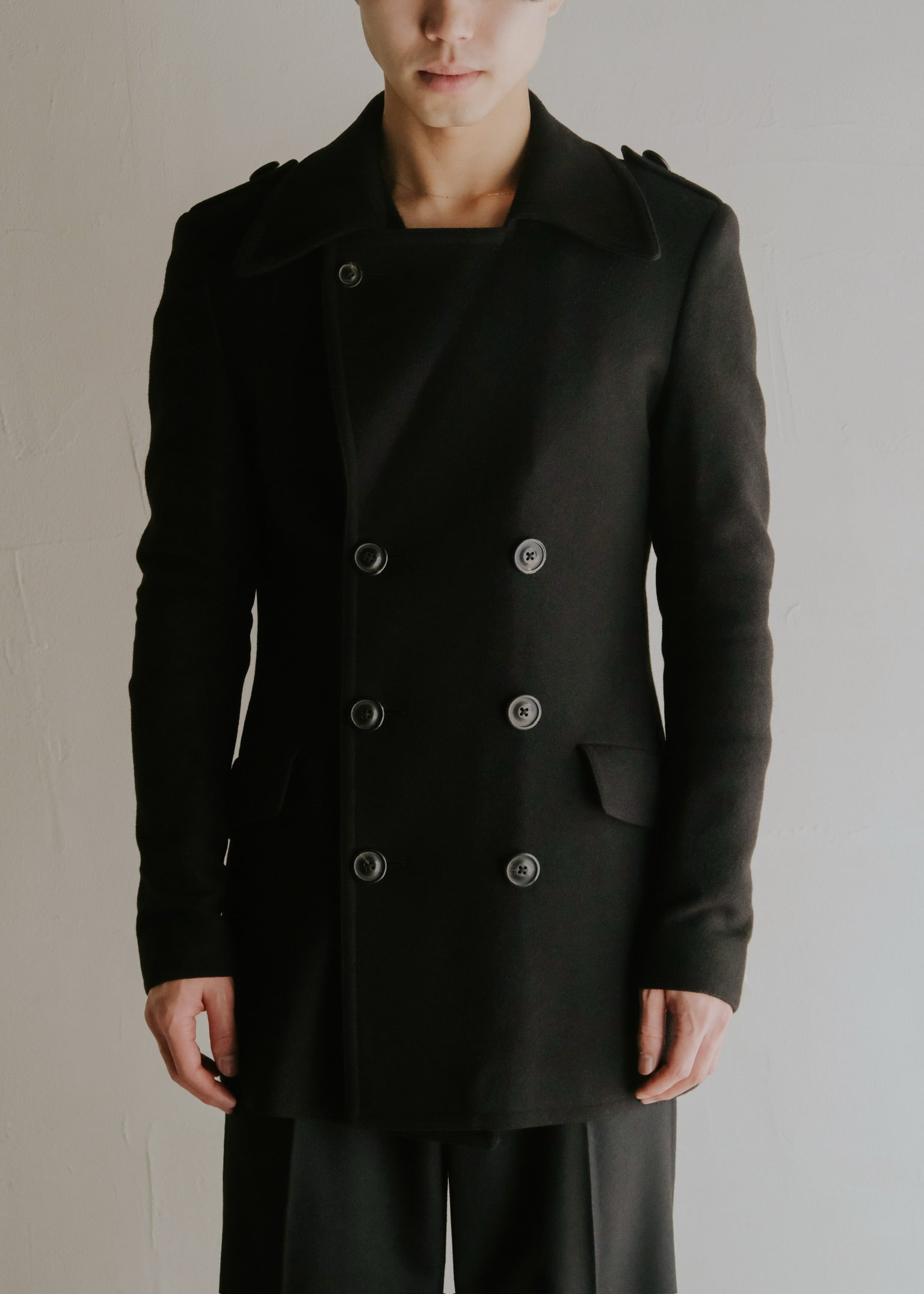 Martin Margiela 05AW wool military P coat