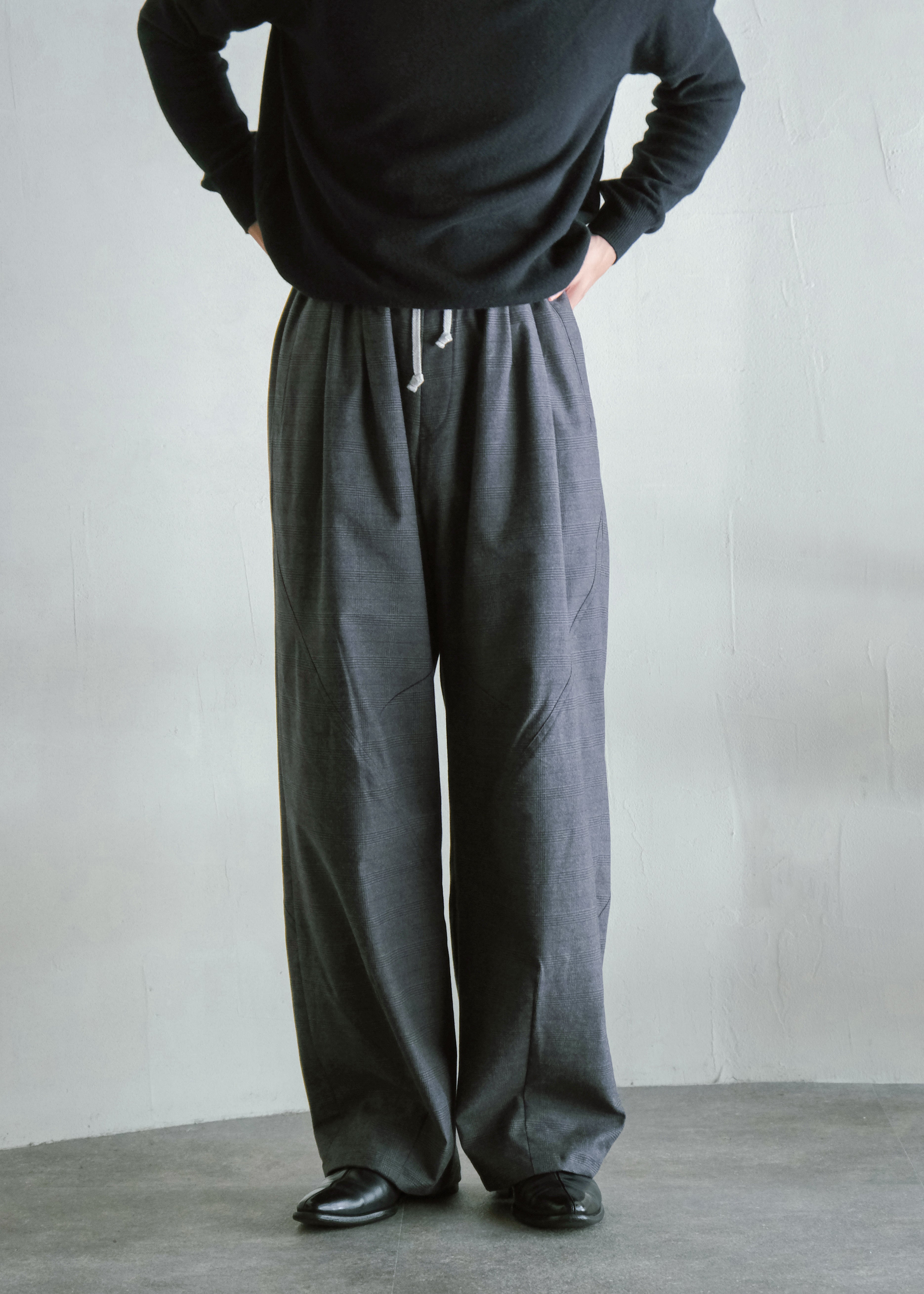HOMO LUDENS 26AW Ex. Y.M. Jockey easy パンツ charcoal メンズ