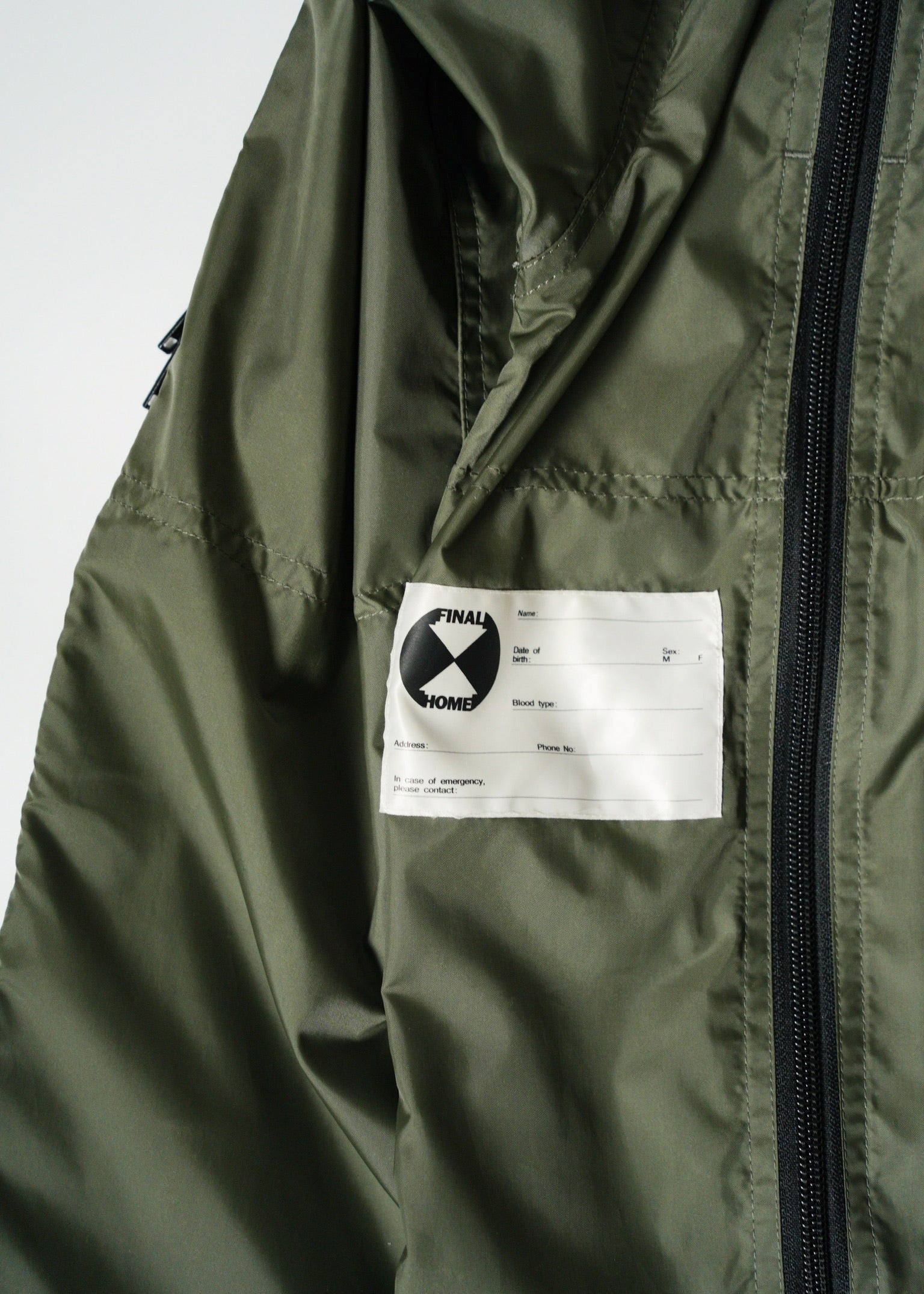 FINAL HOMME gimmick multiple zips nylon jacket