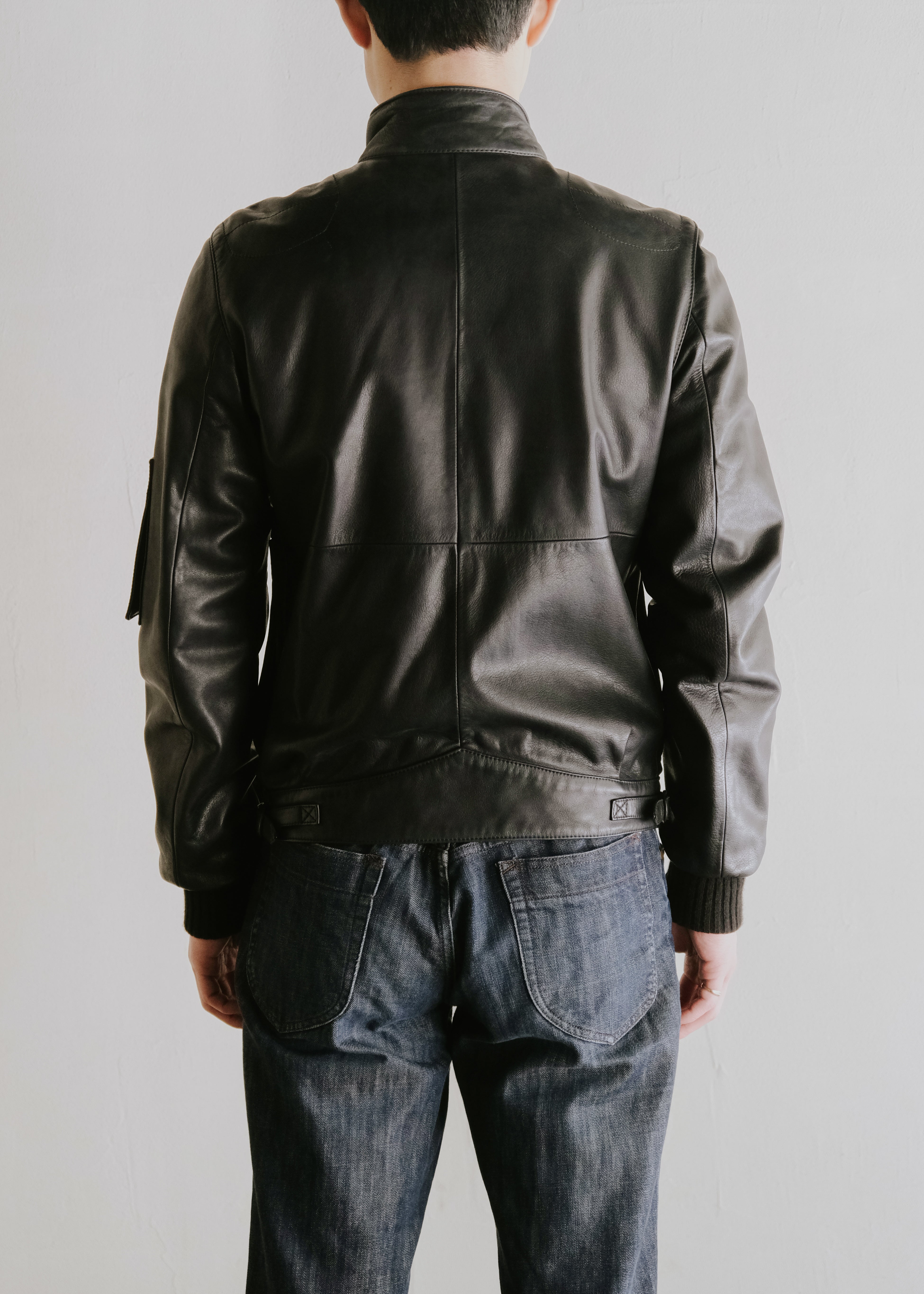 MARTIN MARGIELA 07AW multiple pockets single leather riders jacket