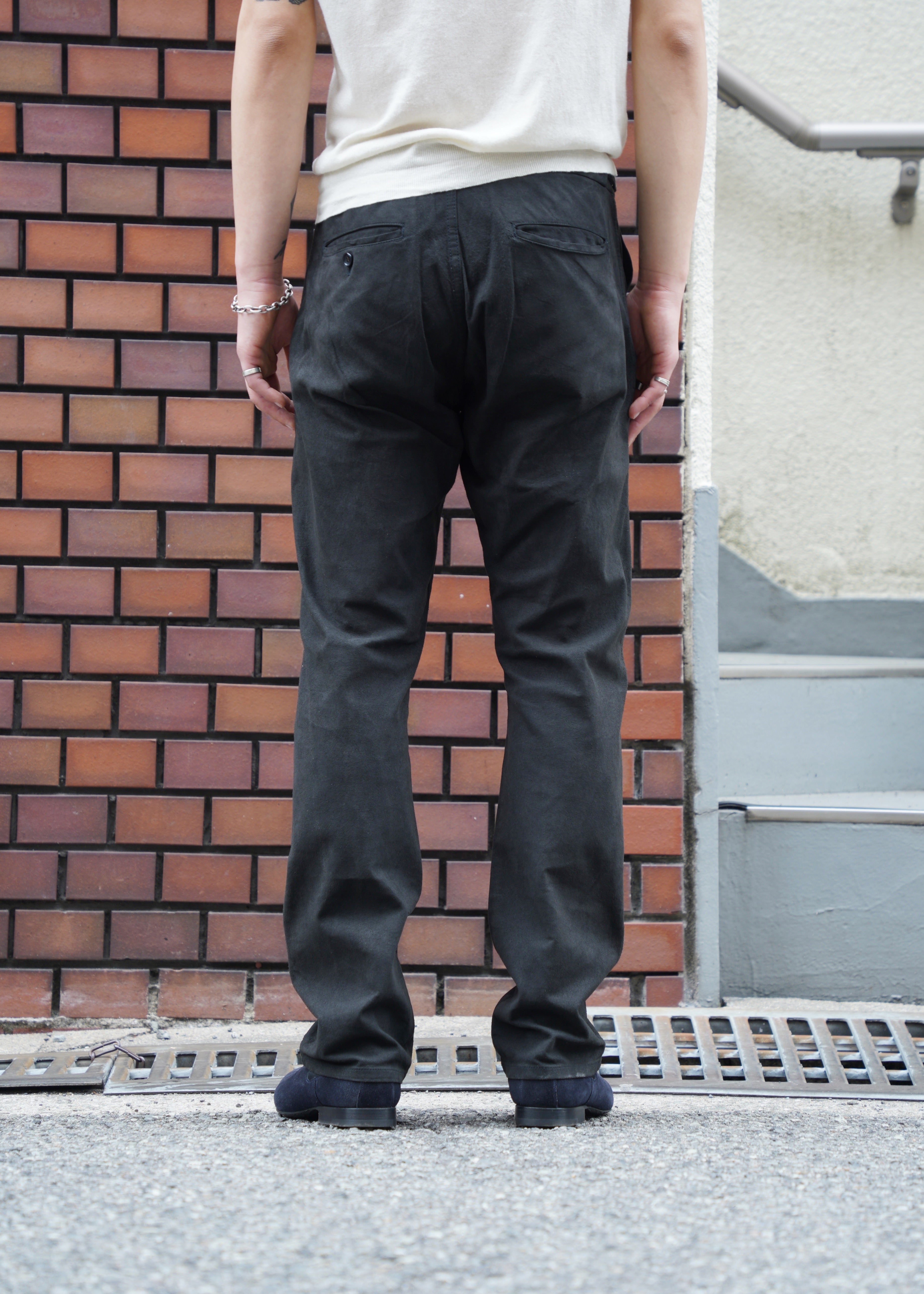 COMME des GARÇONS HOMME PLUS 99AW fake leather straight trousers