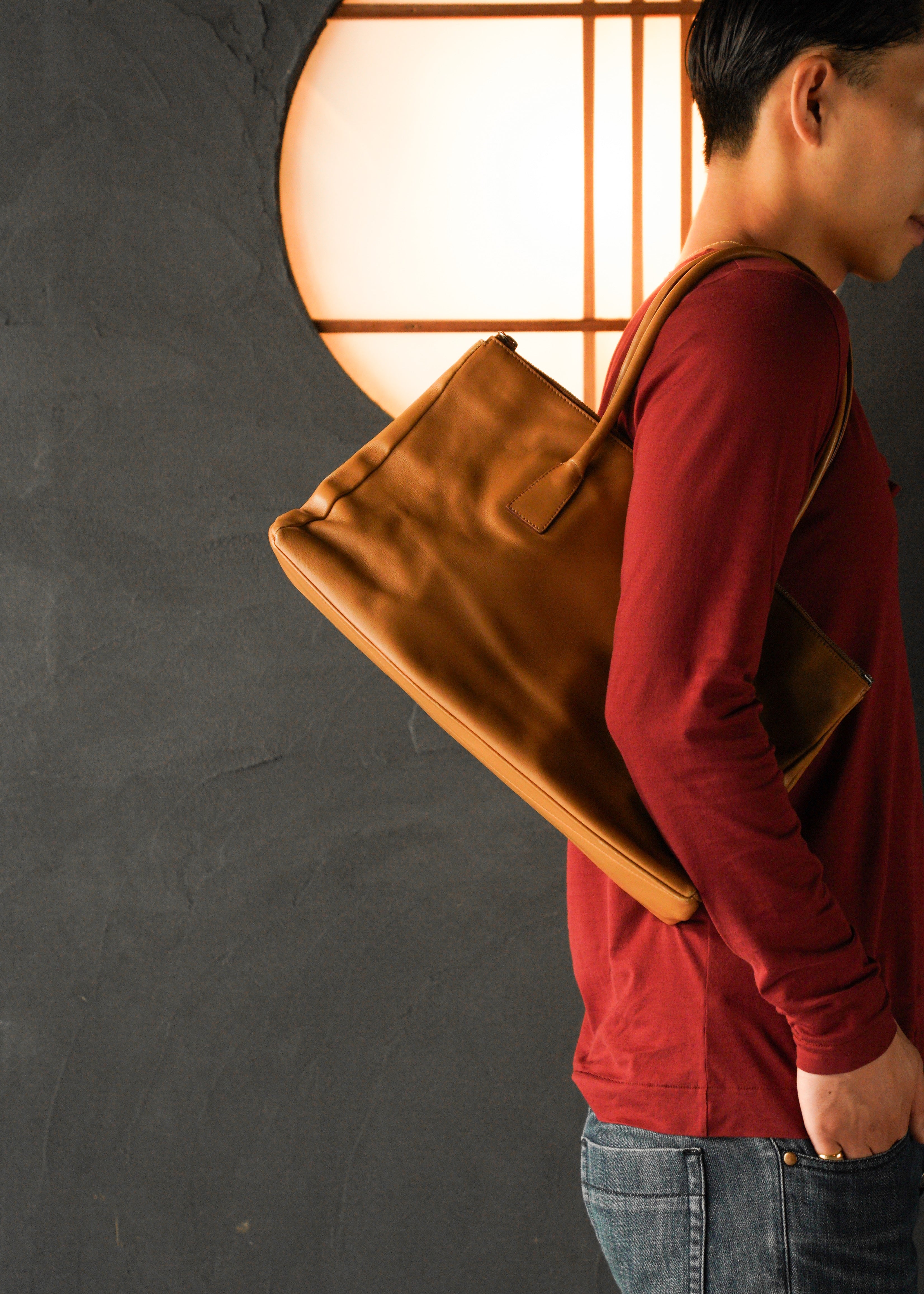 JIL SANDER leather hand bag