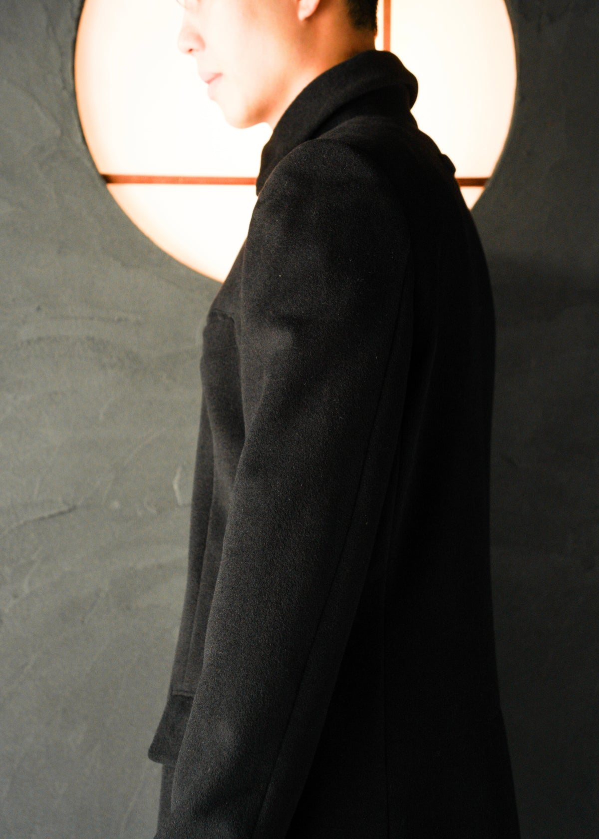 Jean Paul Gaultier HOMME belted neck double zip angora blend wool maxi-length coat