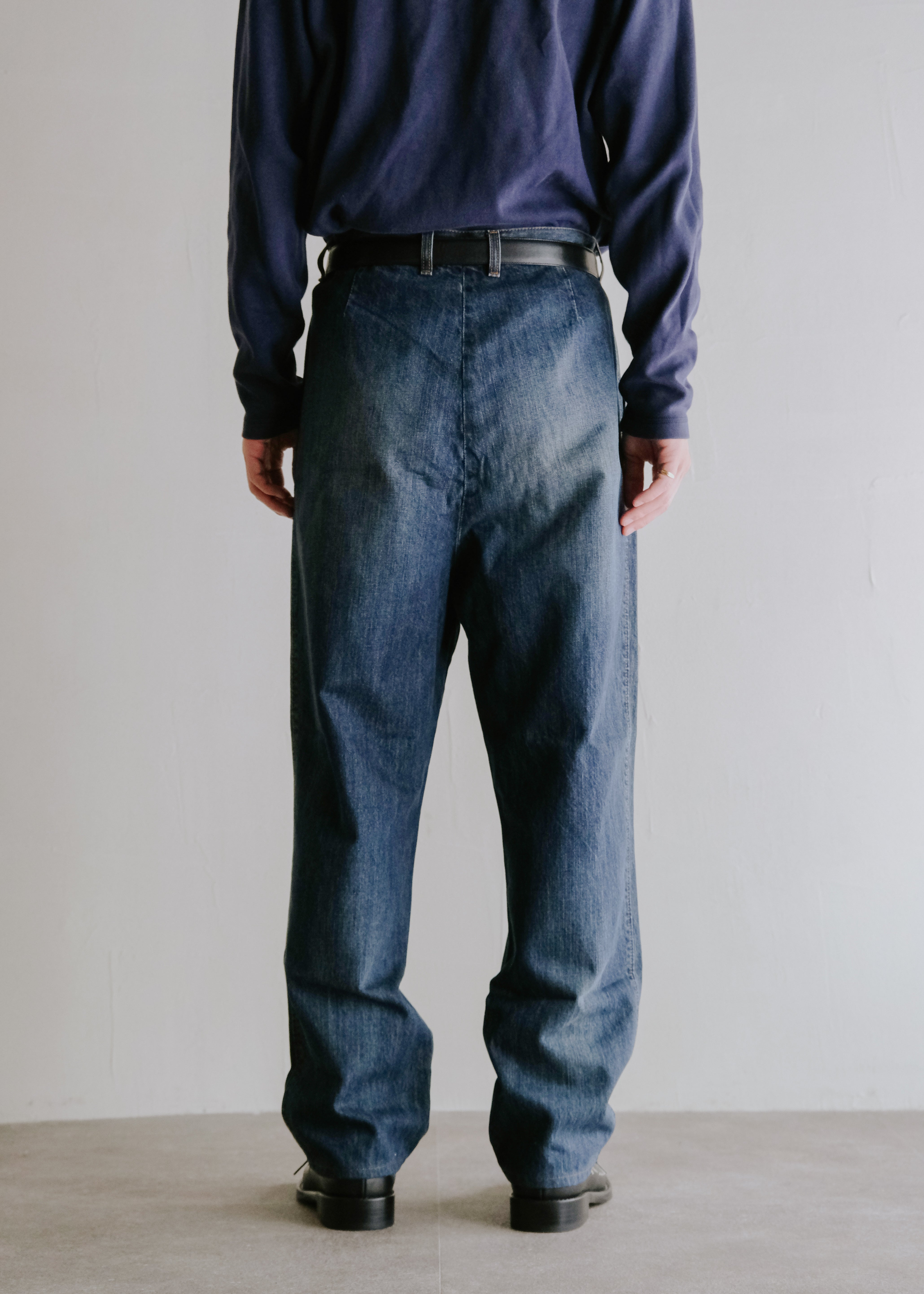 BOTTEGA VENETA 15AW two tucked wide tapered jeans