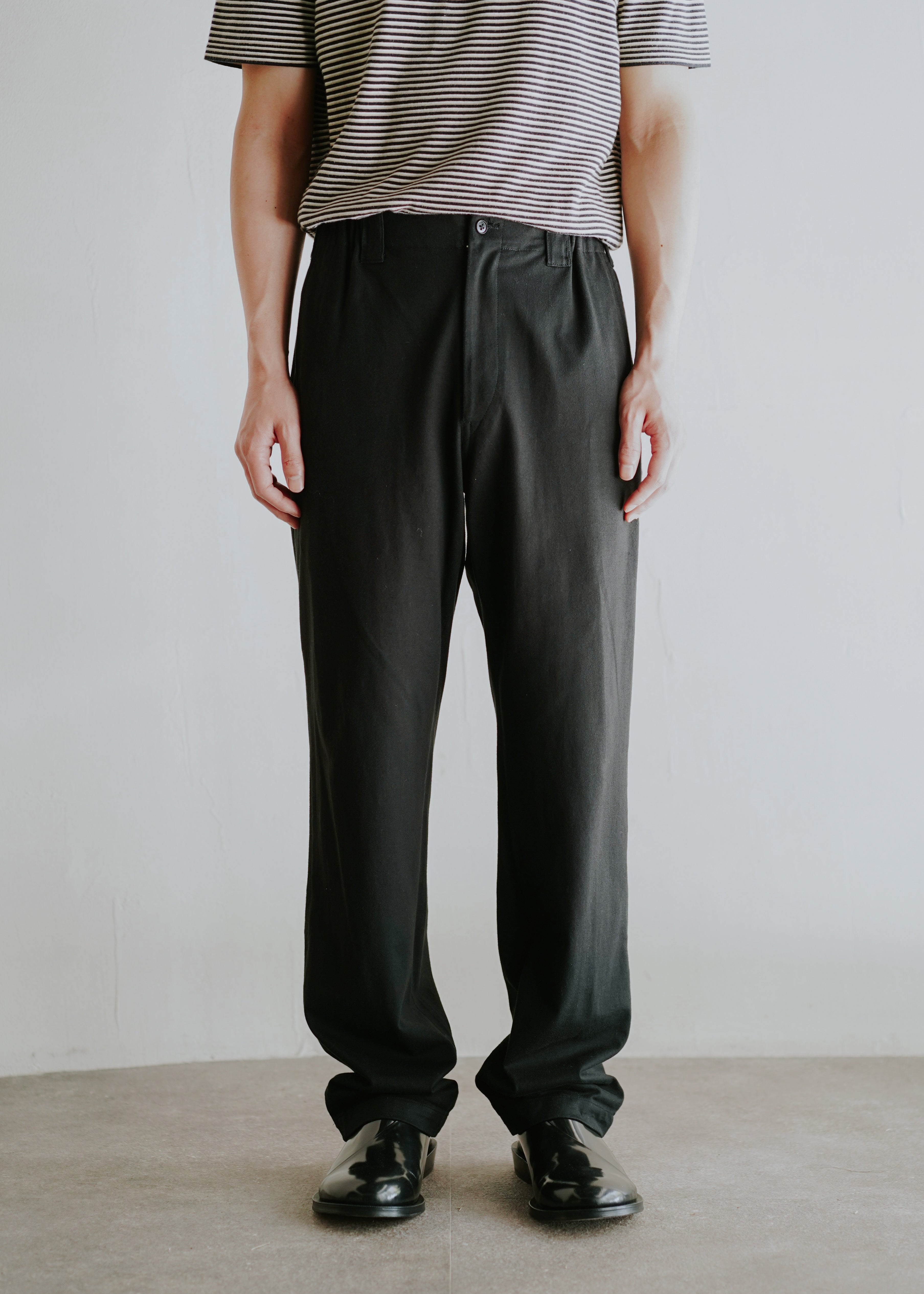 Y's for men 02SS cotton jersey tapered trousers