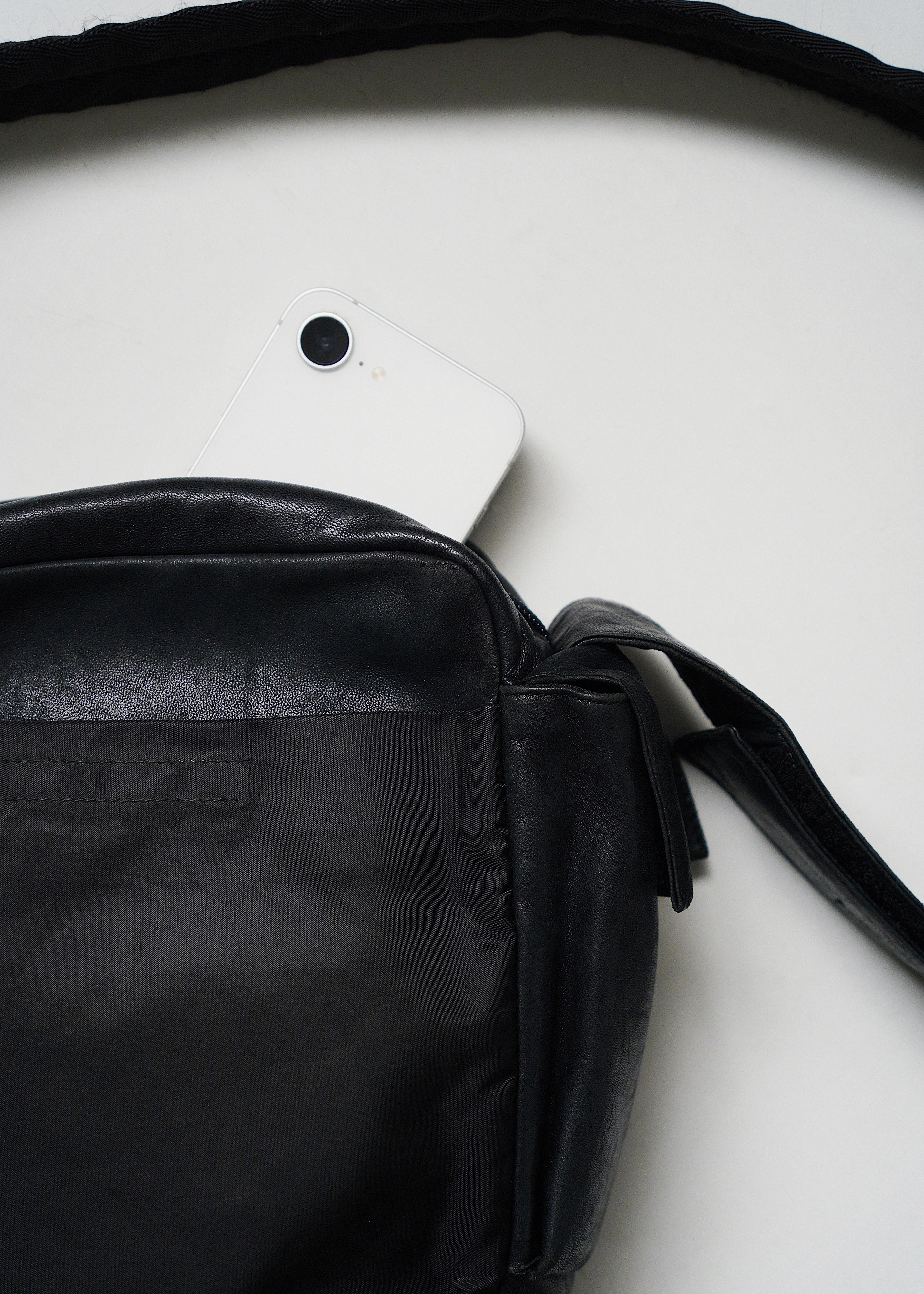 90's PRADA nylon leather shoulder bag