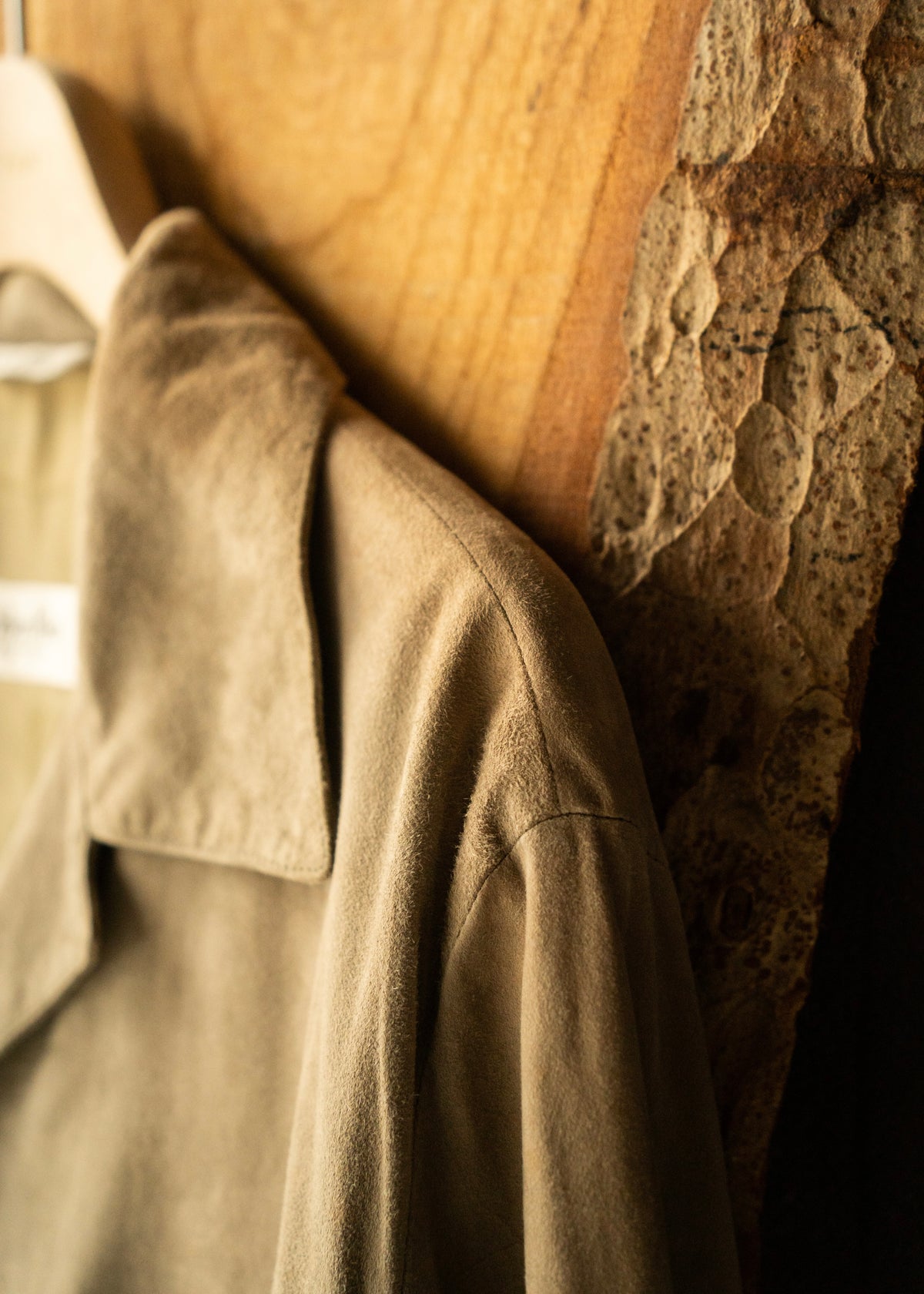 Calvin Klein Collection 98SS suede leather shirt jacket
