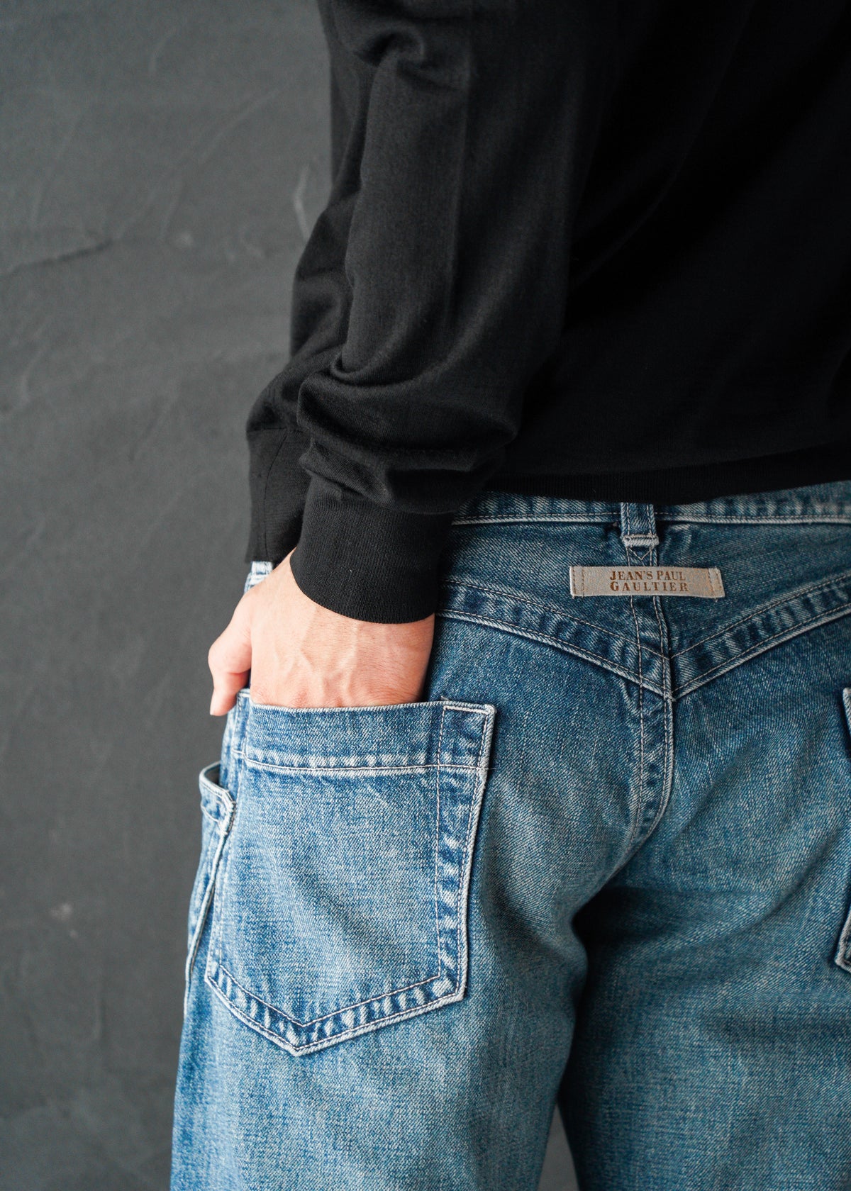 00’s JEAN’S PAUL GAULTIER low-rise wide jeans