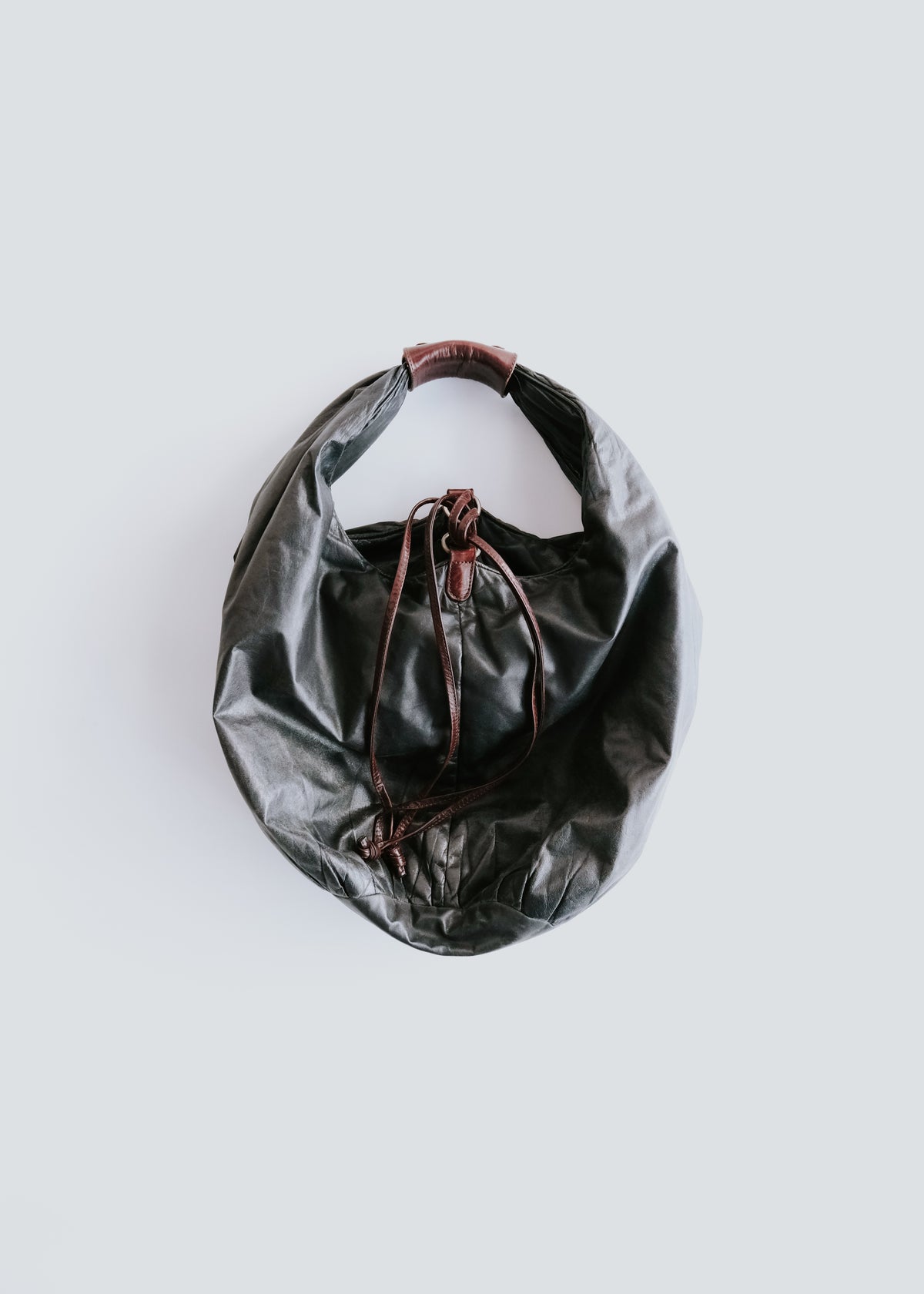 MARNI 07AW gathered leather hobo bag