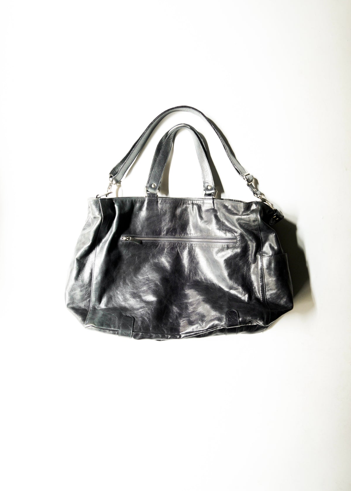 Vintage Genuine leather 2way multi pocket shoulder bag