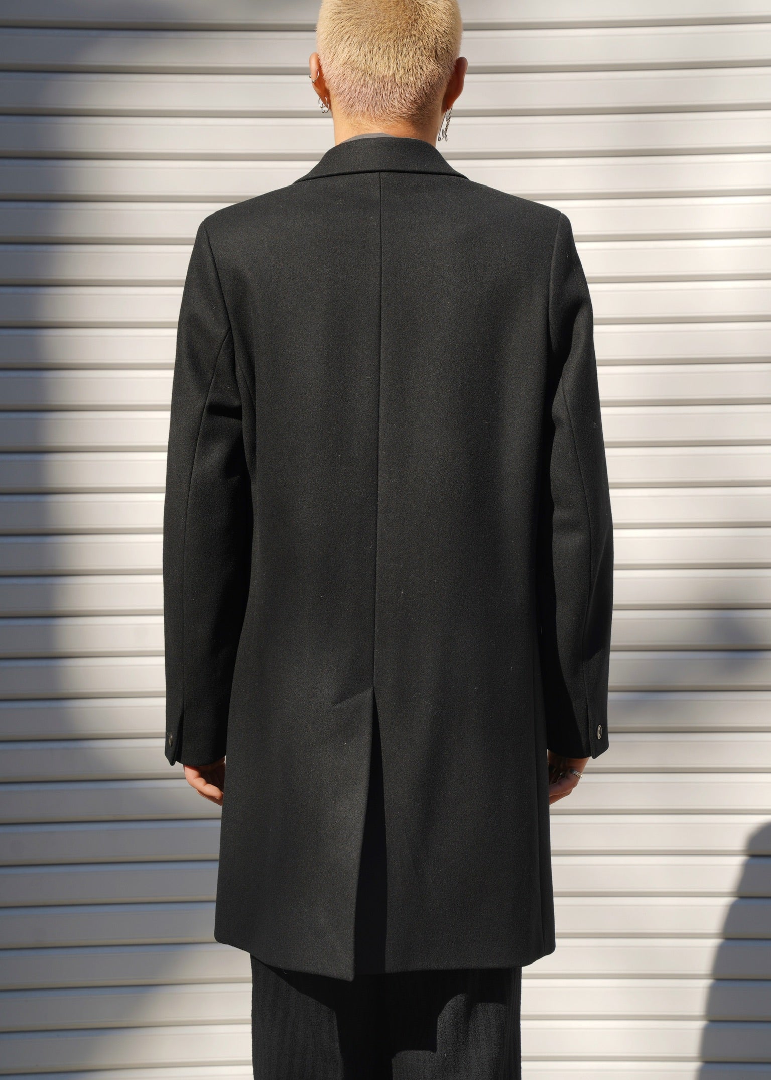 90's A.P.C. fly front chester coat