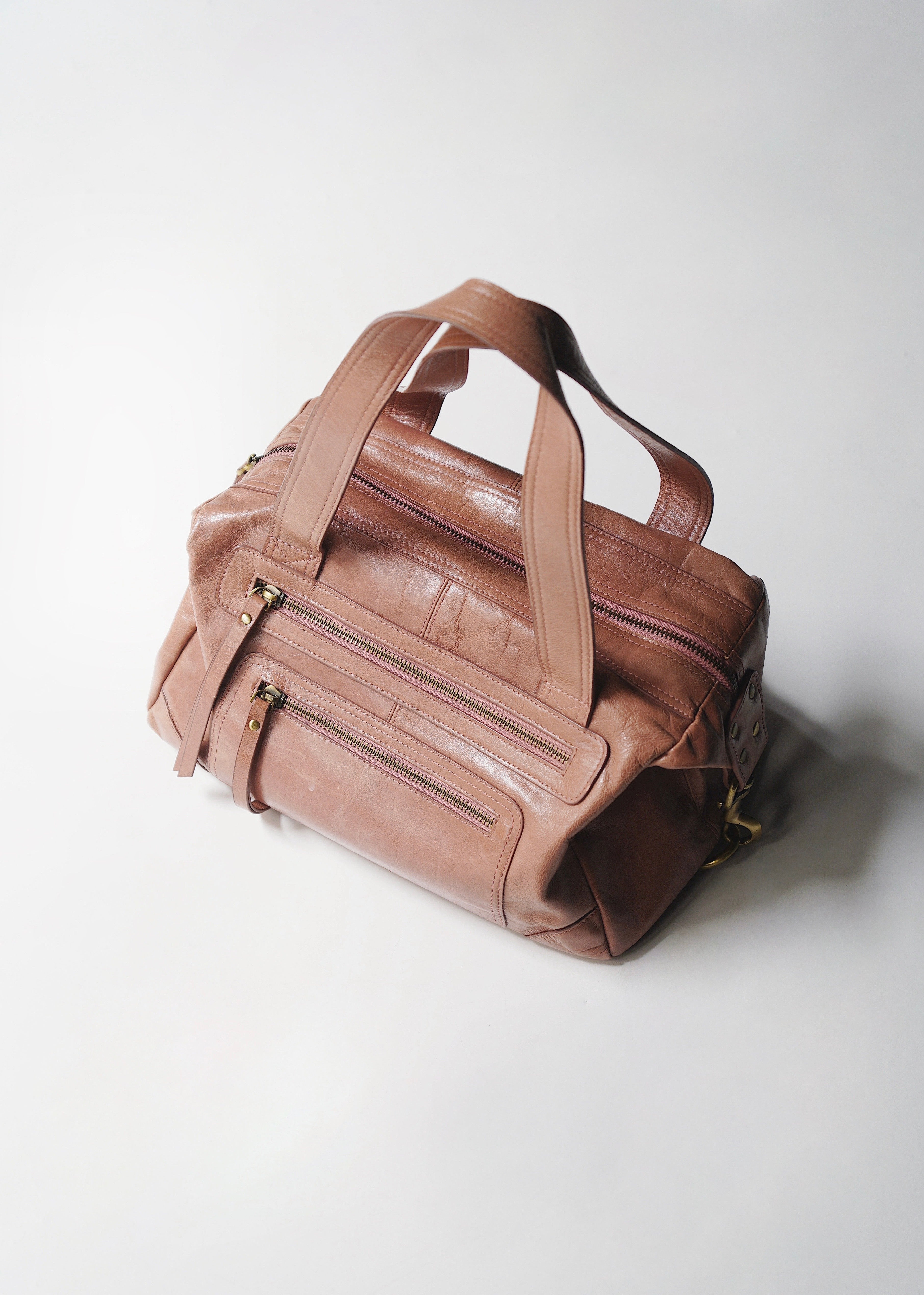 00's BALENCIAGA leather boston bag