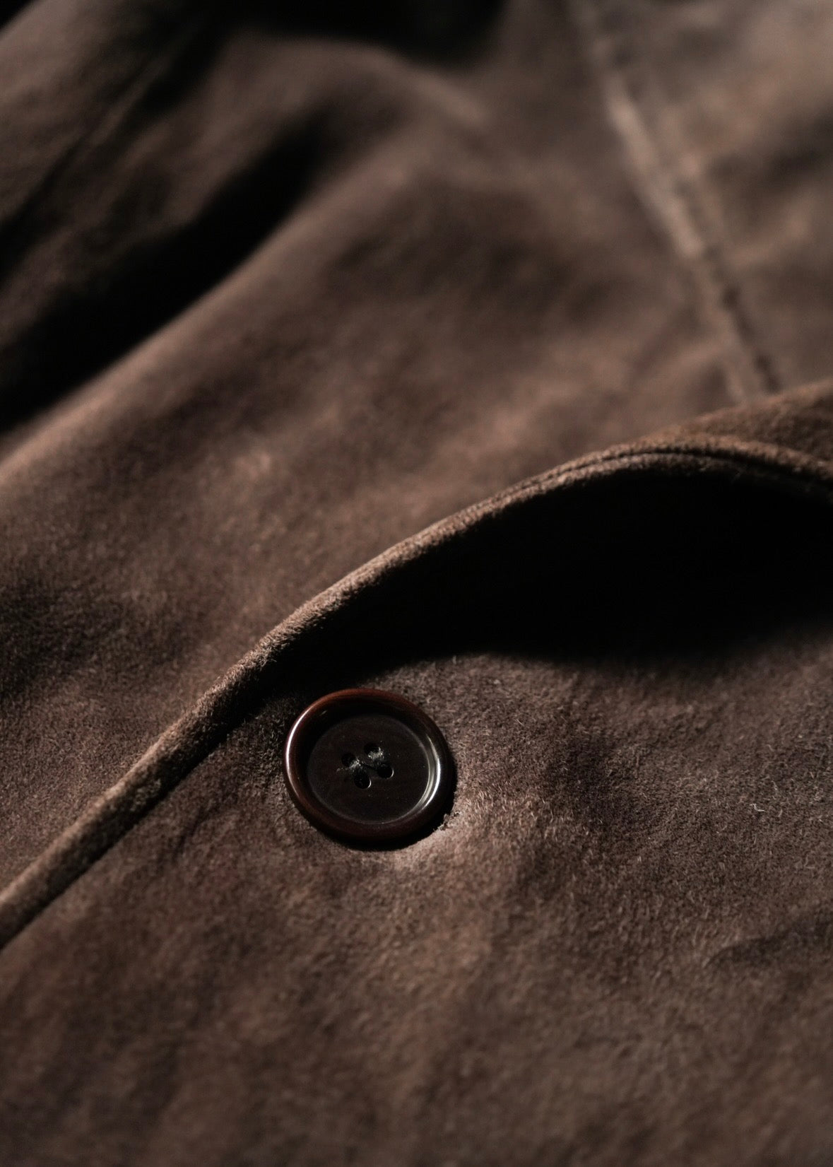 HELMUT LANG 05AW suede double breasted belted coat