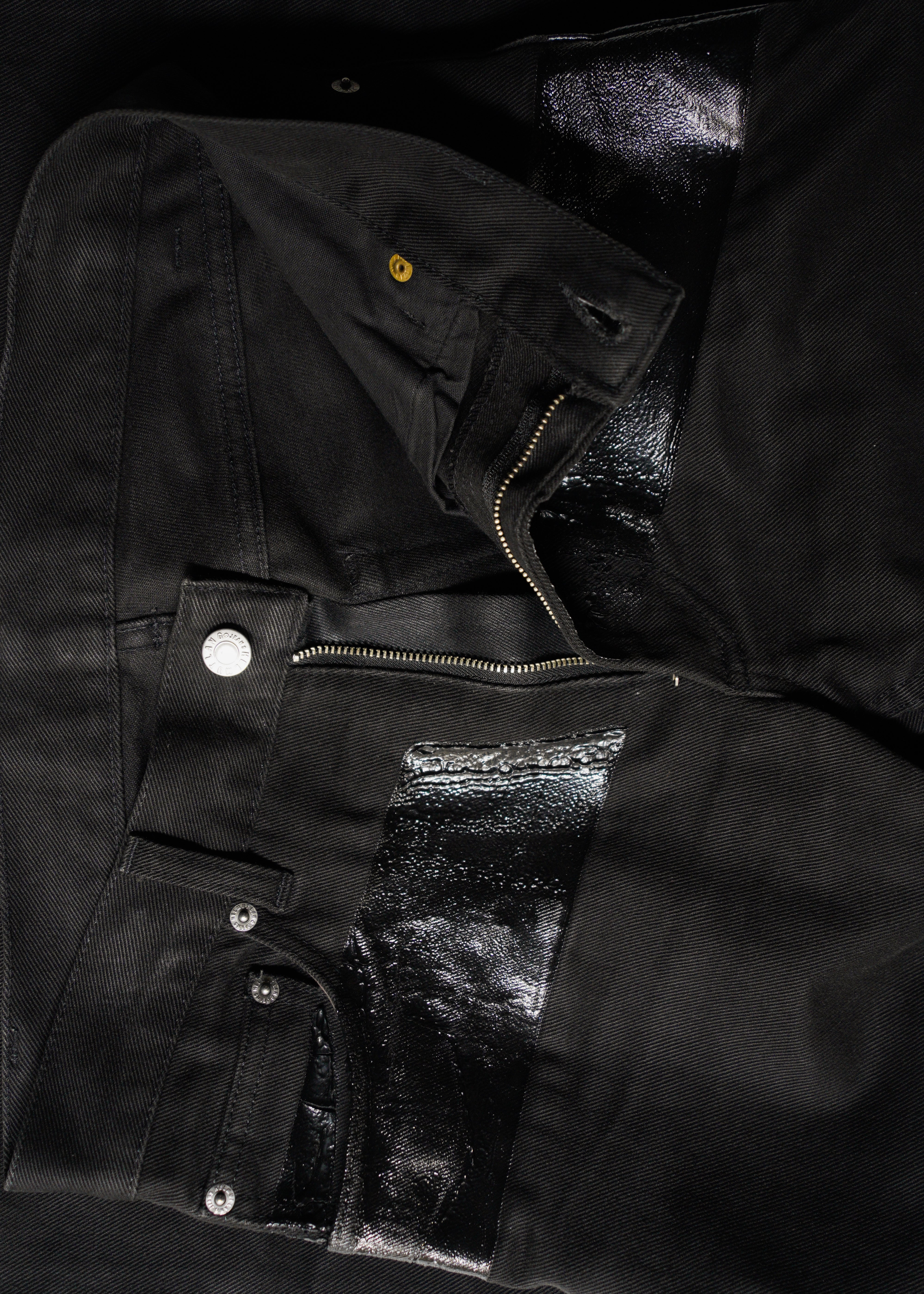HELMUT LANG 1997 rubber coating jeans