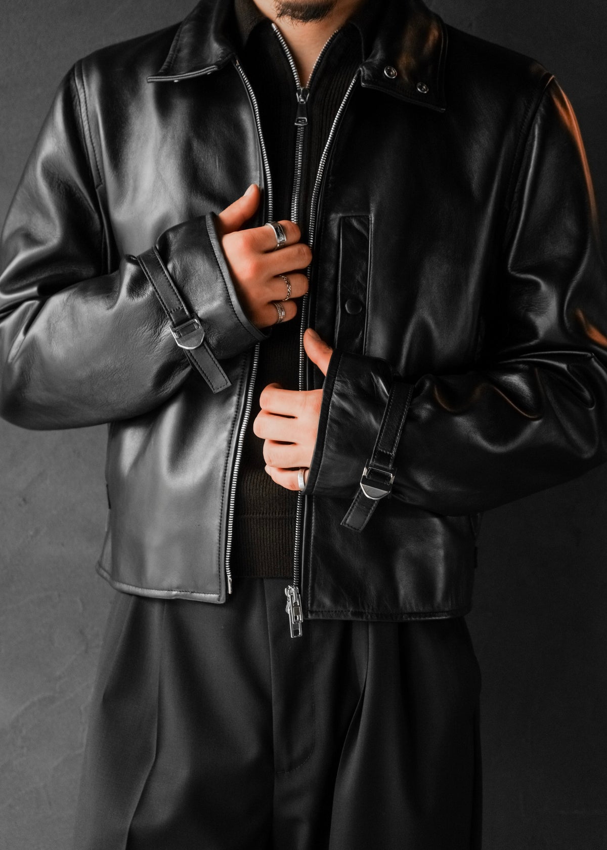 NAMACHEKO 26AW WILBUR LEATHER JACKET