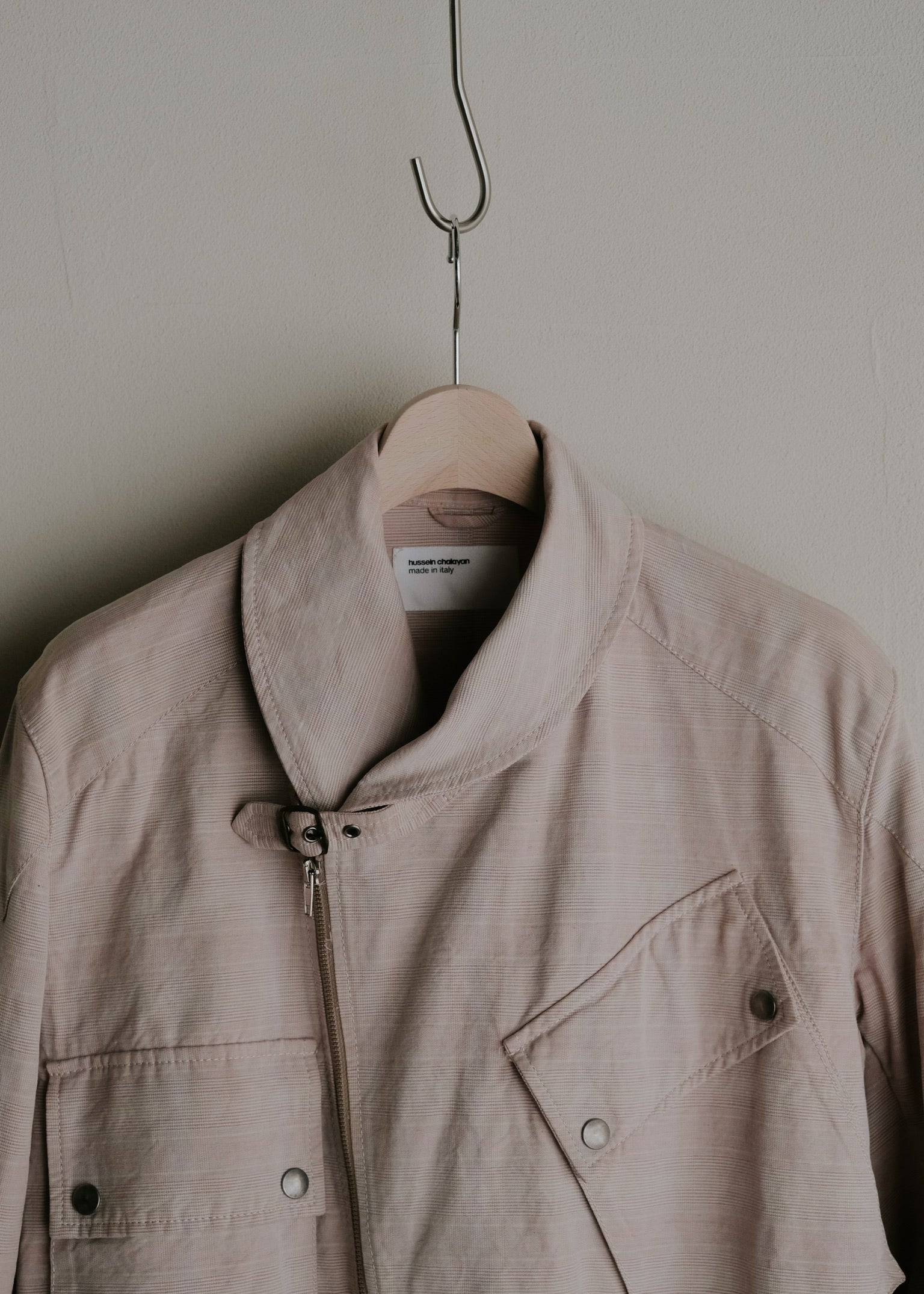 hussein chalayan 05SS shawl collar riders jacket