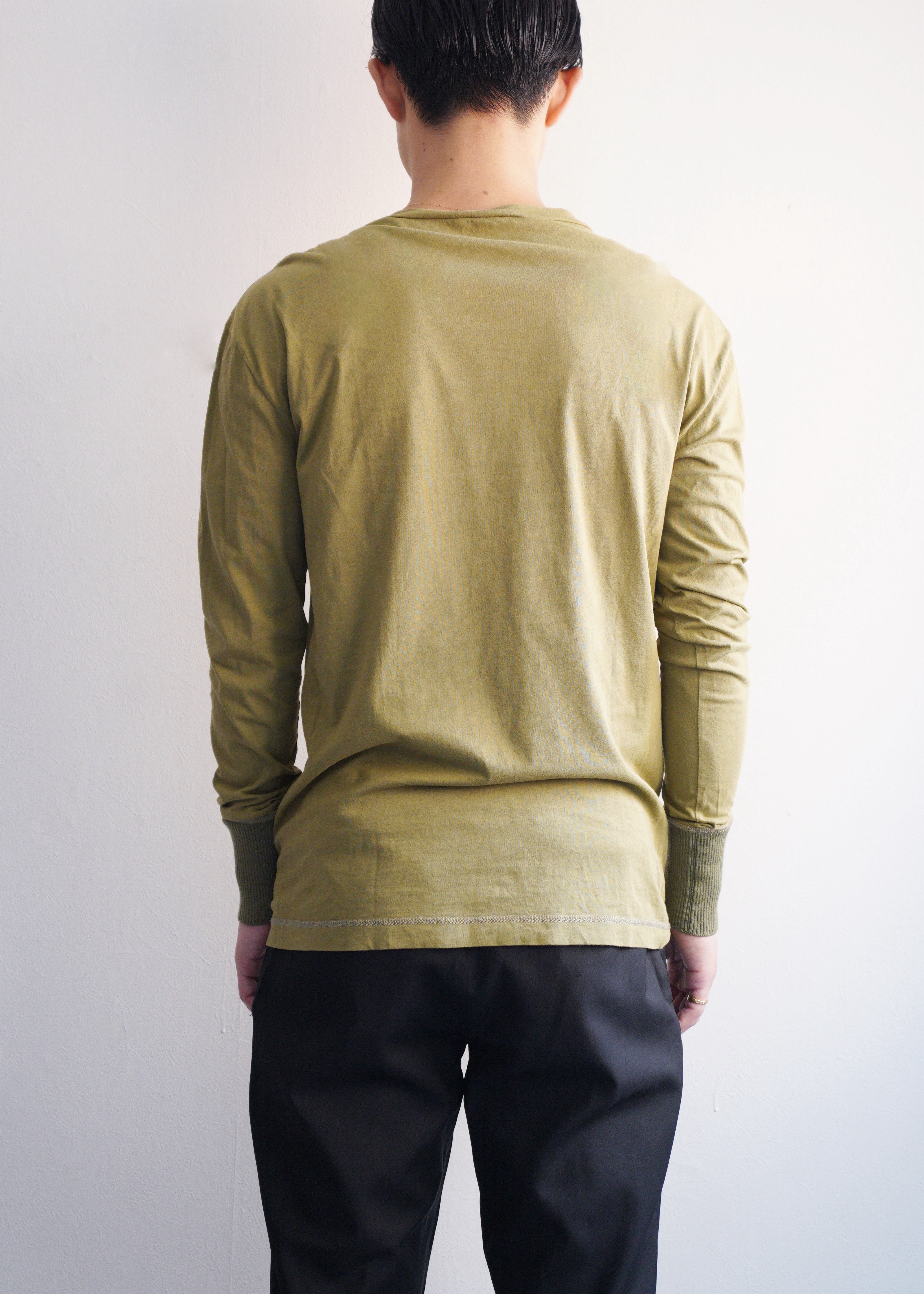 10's BOTTEGA VENETA by Thomas Maier cotton switching wool long sleeves