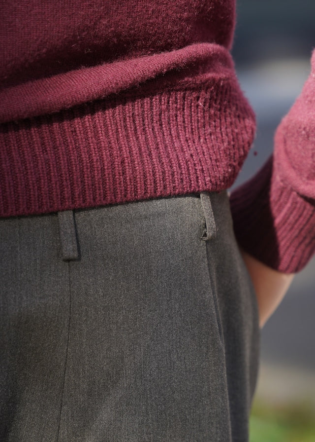 Center crease wide slacks