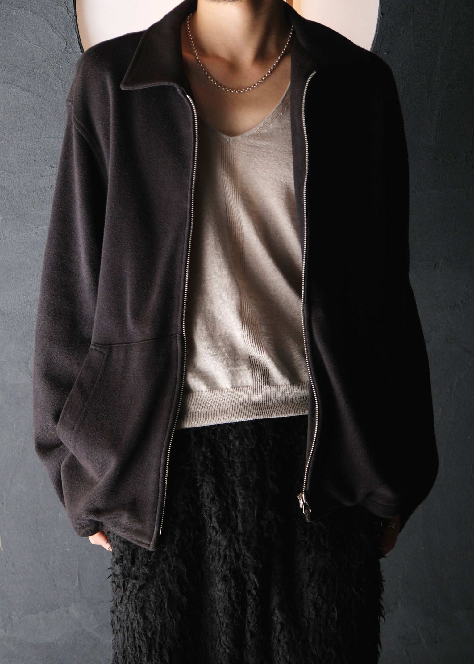 Y's for men 94SS cotton loose drizzler jacket