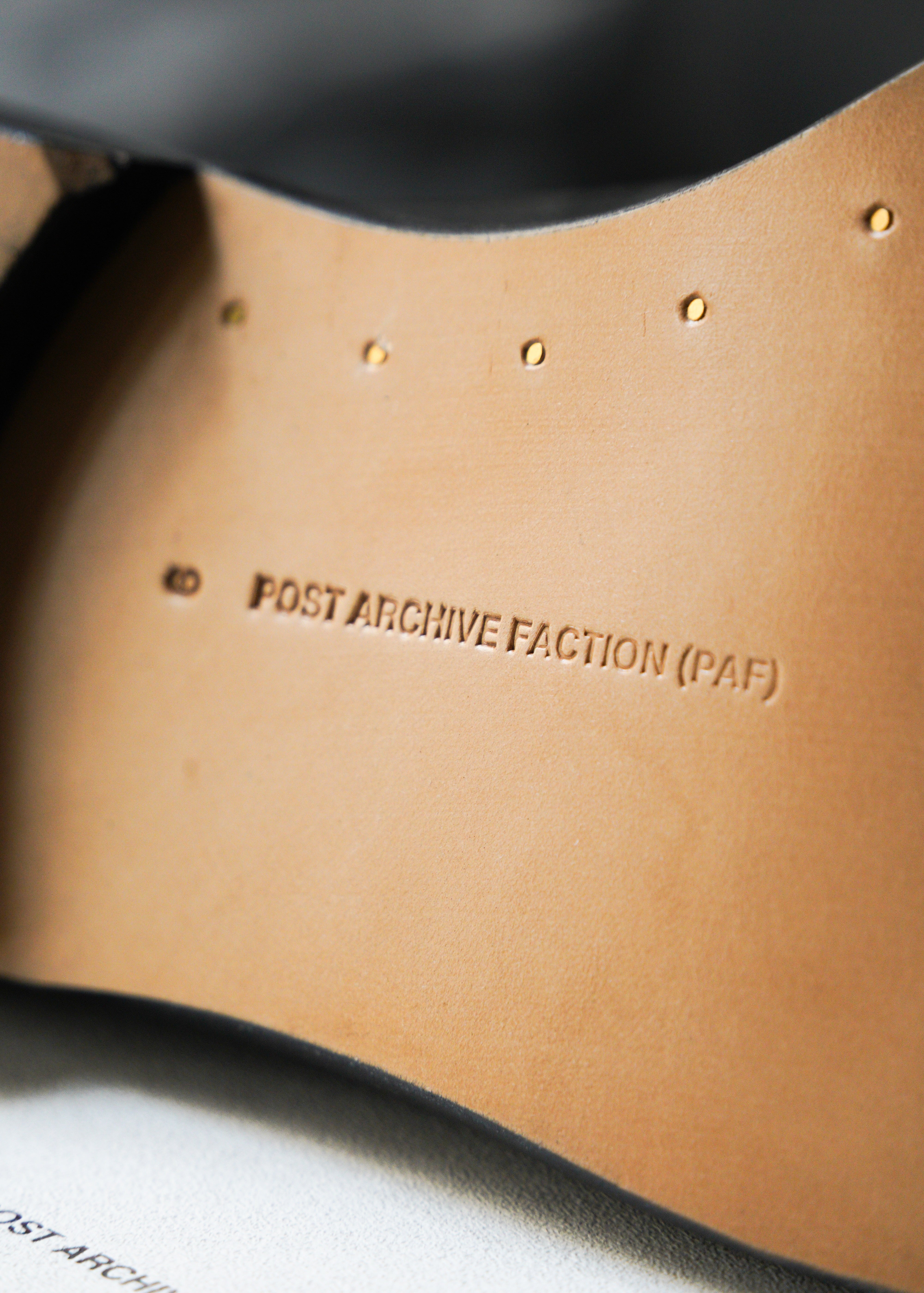 POST ARCHIVE FACTION 26SS Curved Slides / Glossy Black