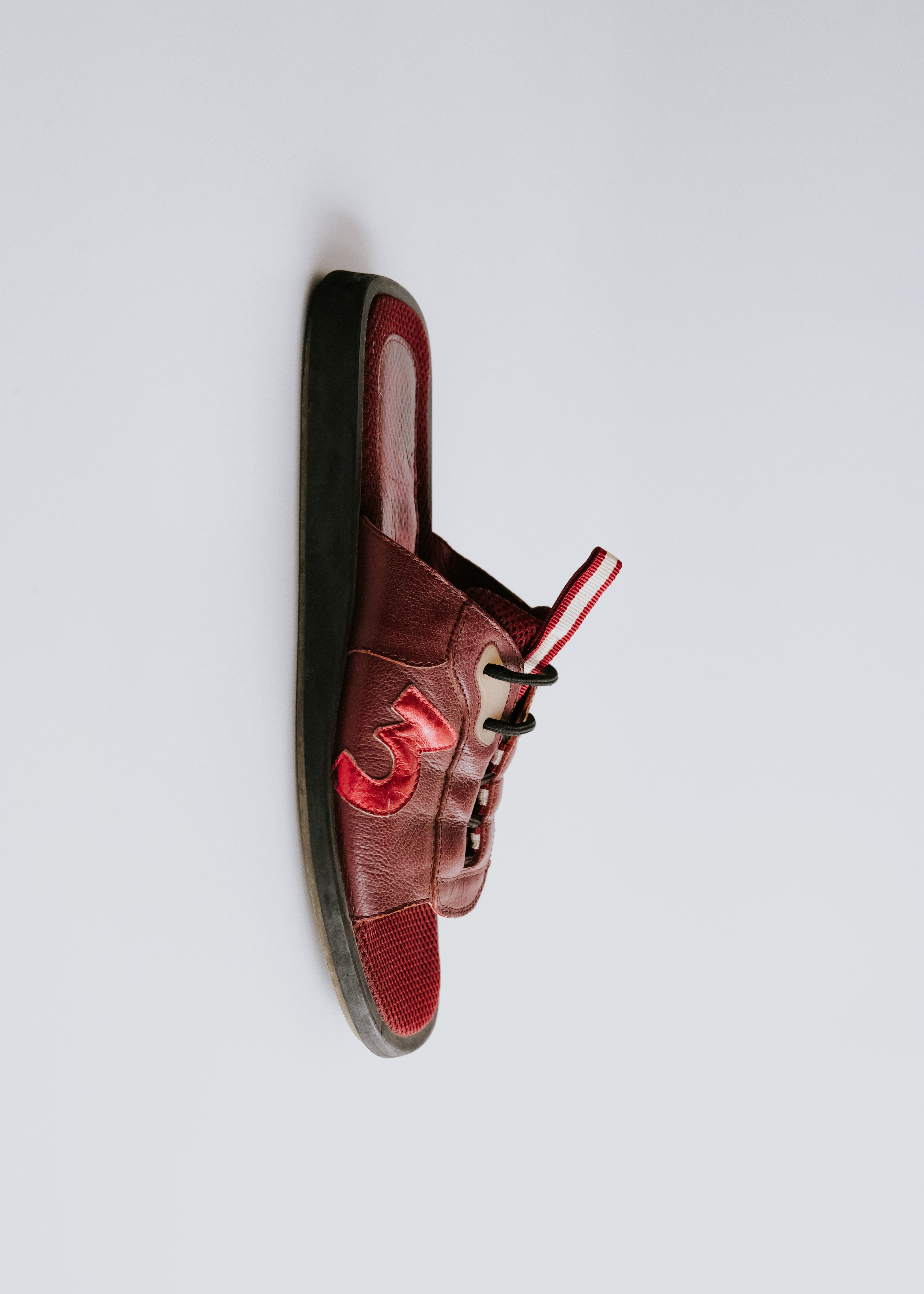 90's MIU MIU leather & mesh combination sandals