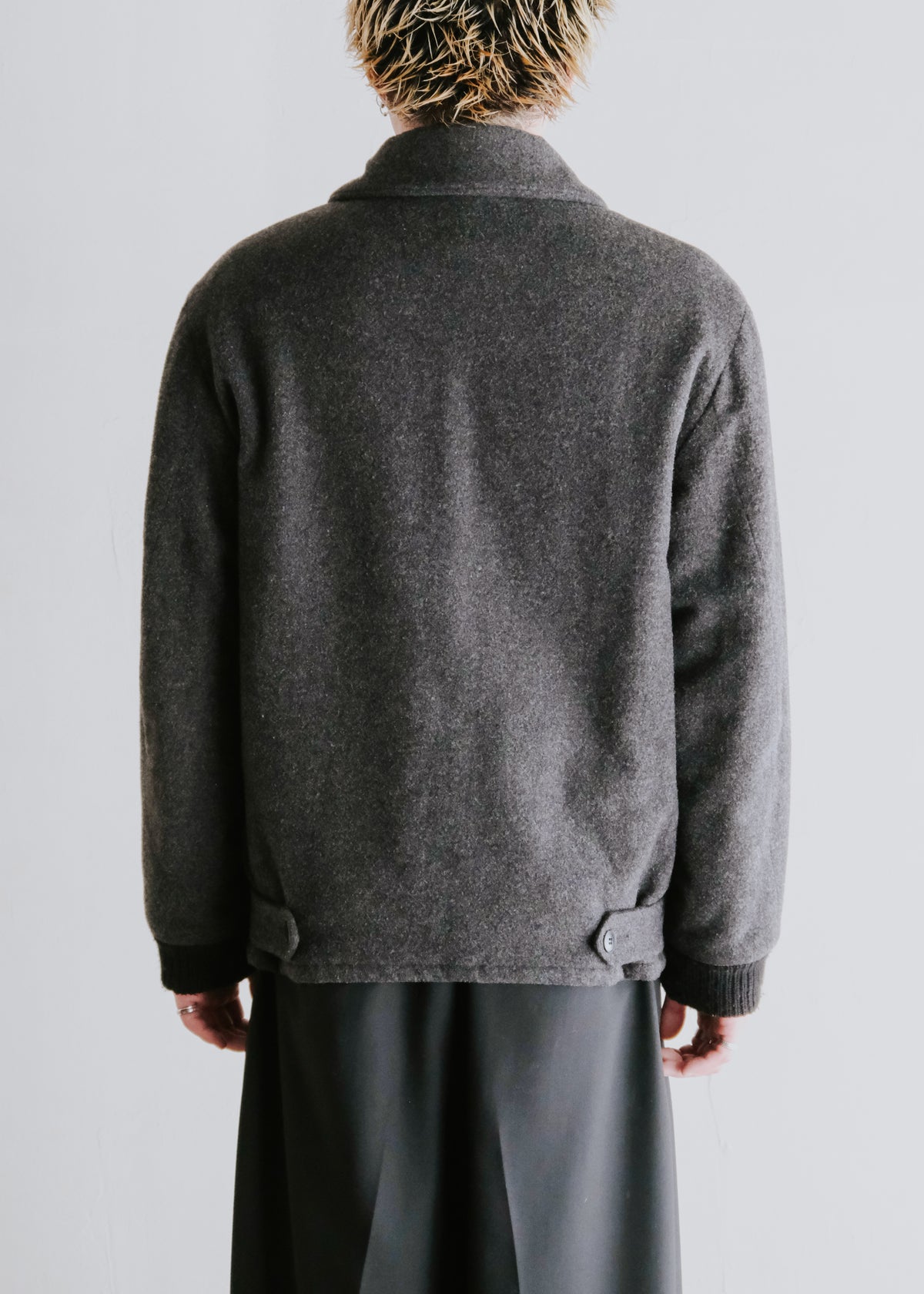 90's agnes b. homme wool zip up blouson