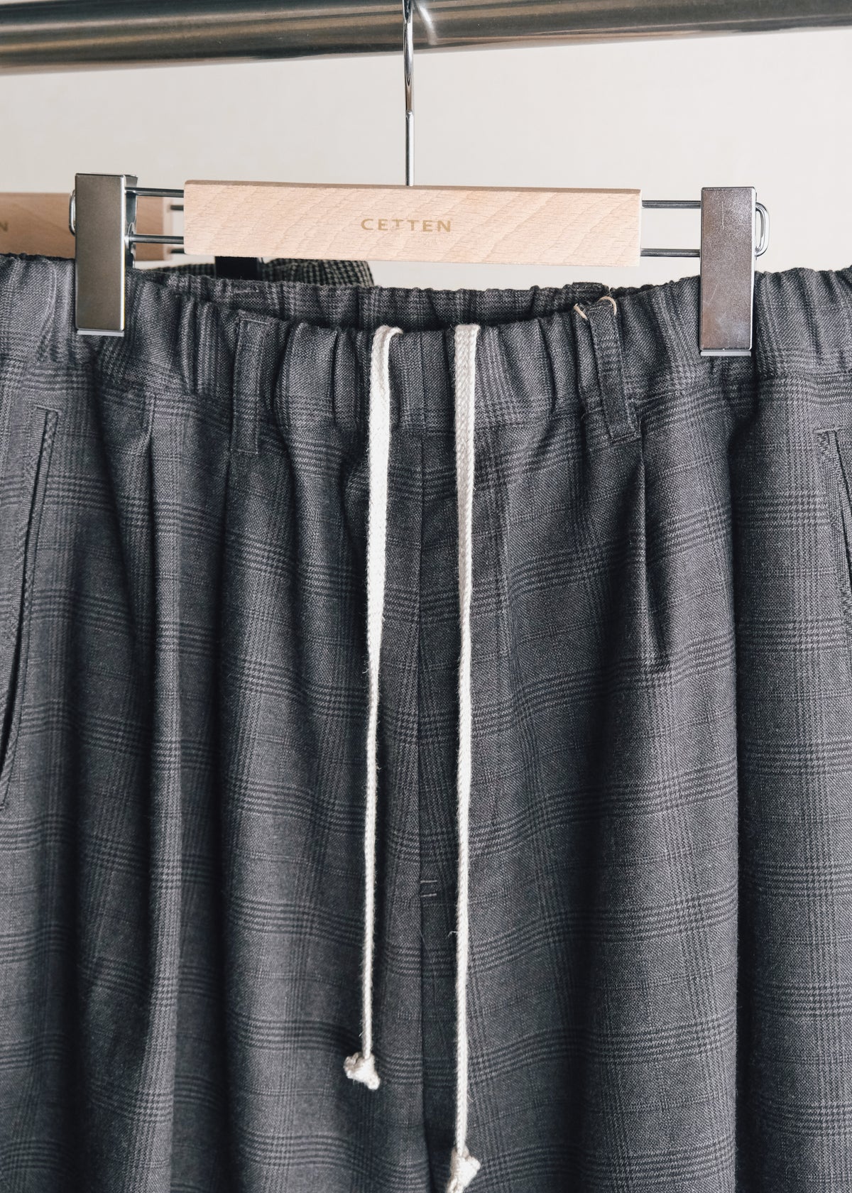 Ex. HOMO LUDENS 26AW Y.M. Jockey easy pants / charcoal