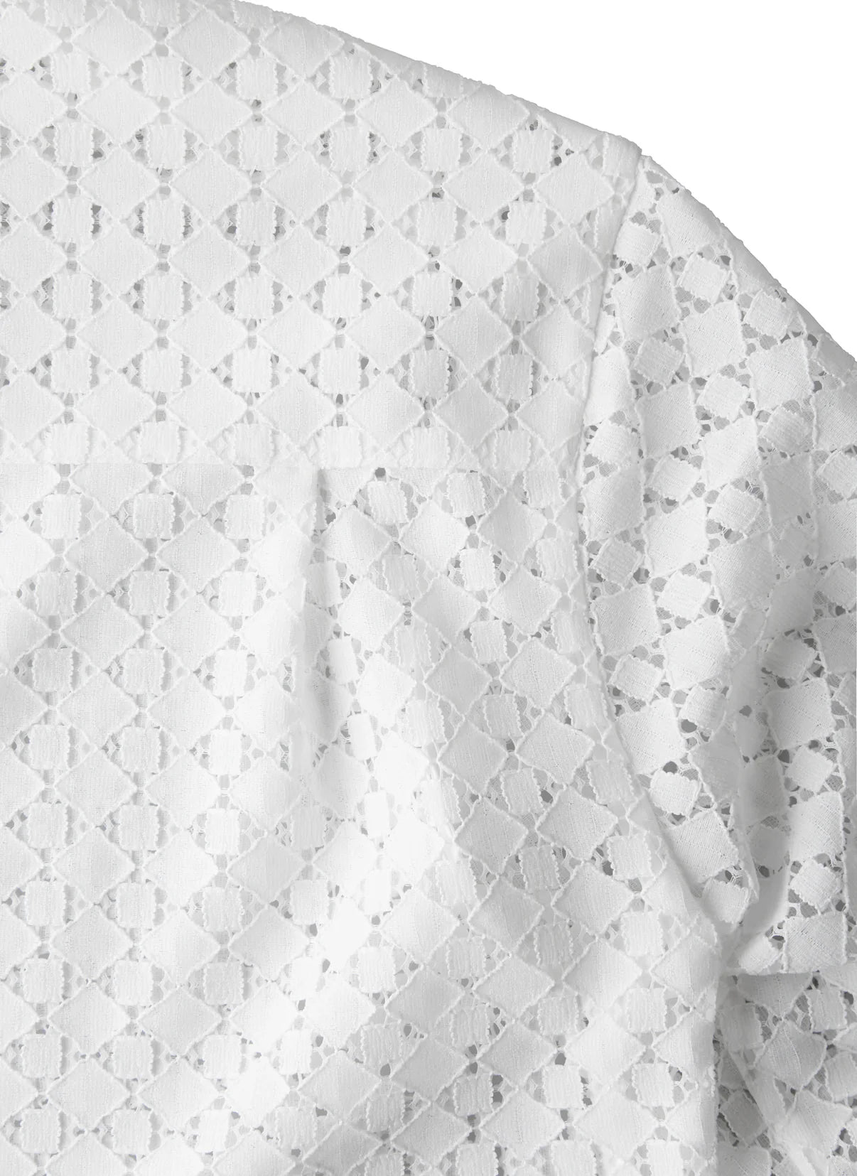 POST ARCHIVE FACTION 26SS Lace Shirt / White