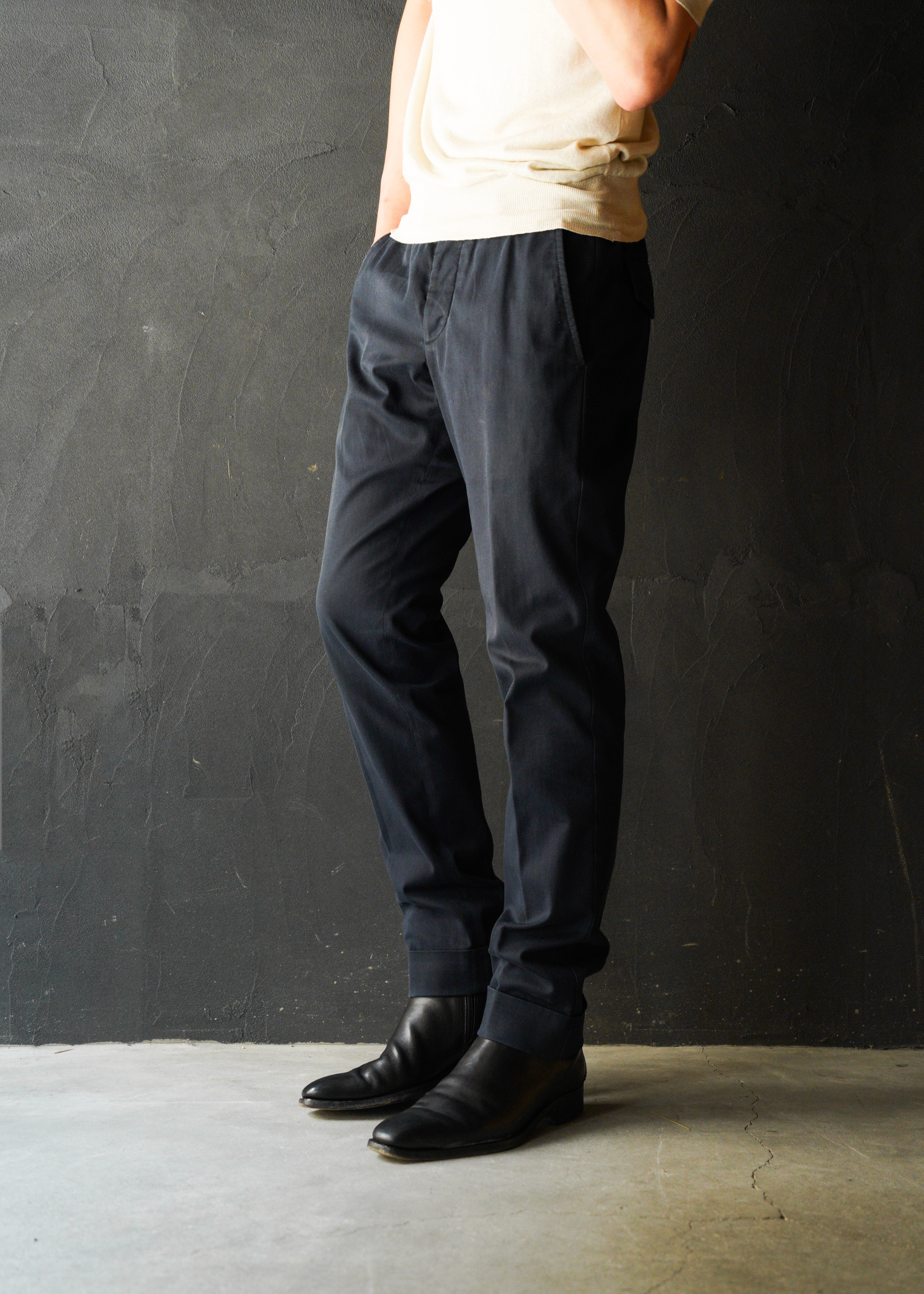 GUCCI 12SS by Frida Giannini center creased tapered cotton trousers