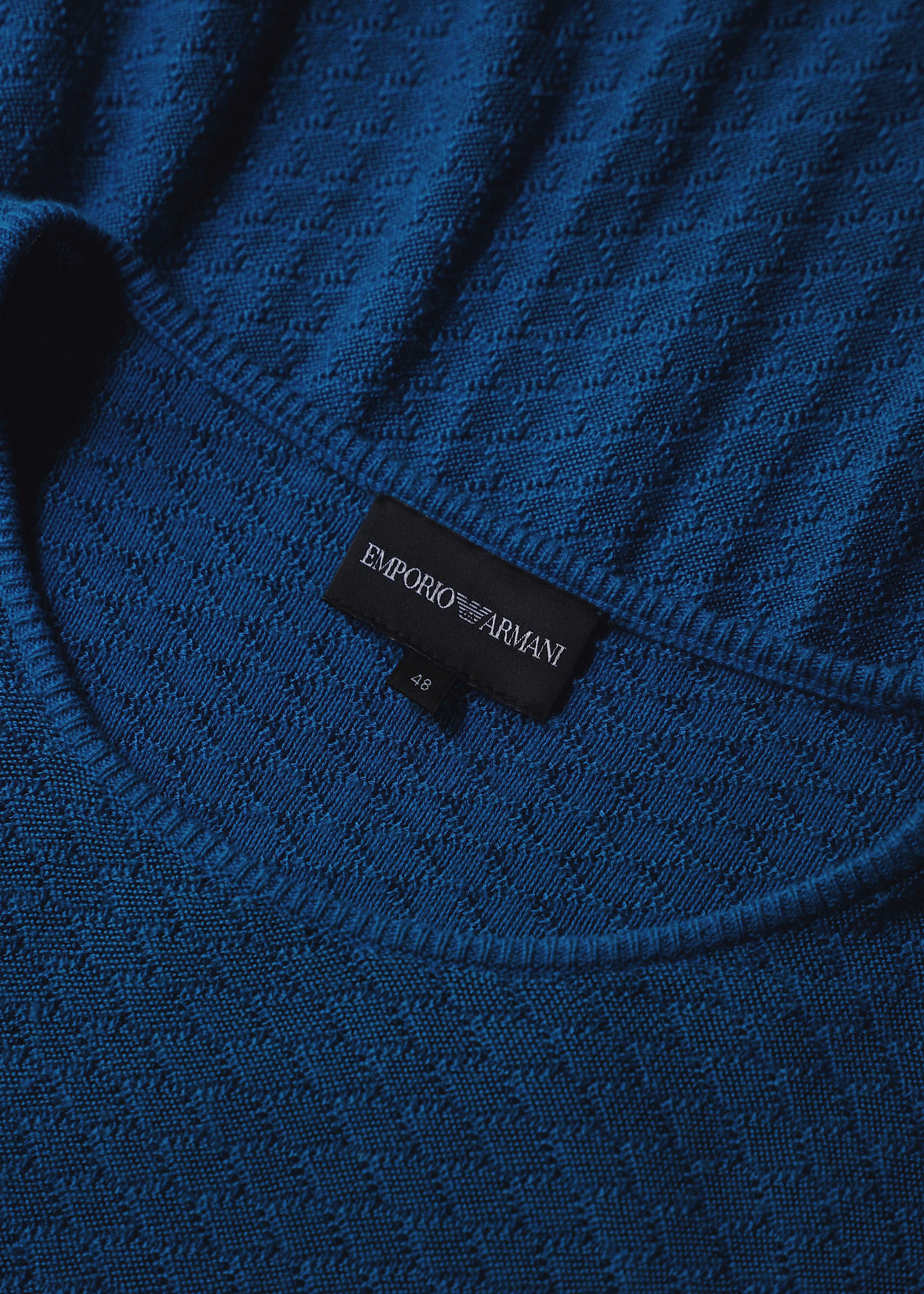 EMPORIO ARMANI 14SS light weight crew neck knit