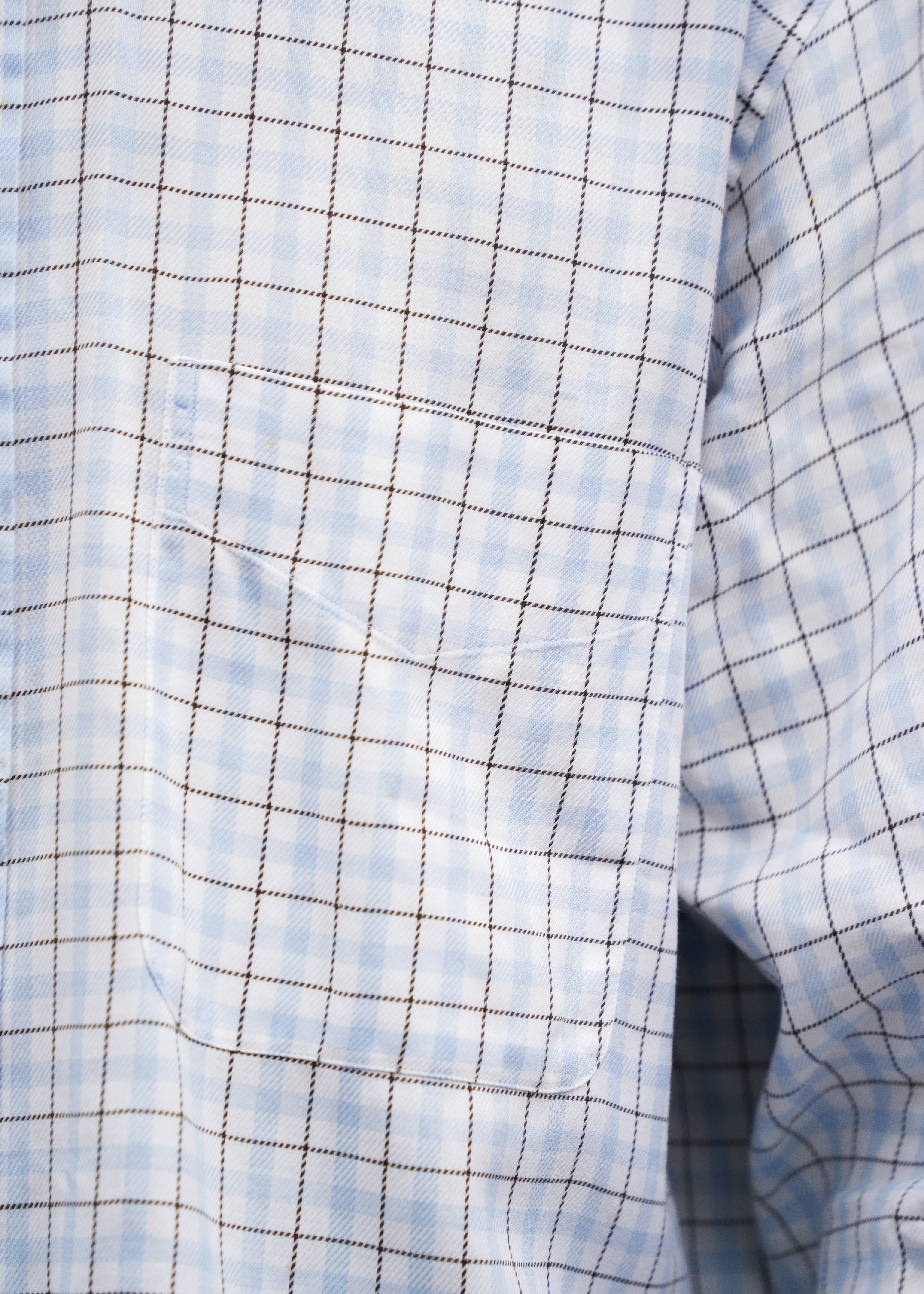 80-90's HERMÈS windowpane check button down shirt