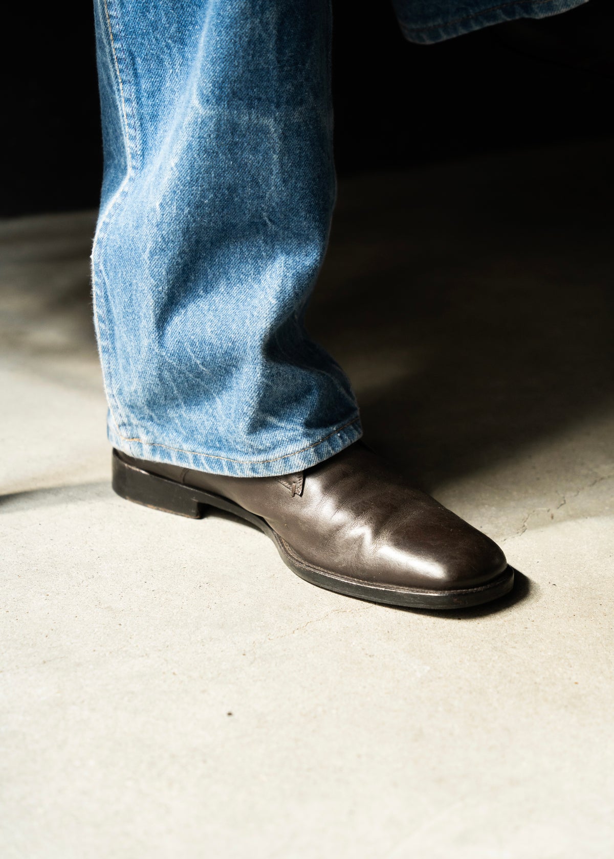 90’s GUCCI single monk square toe boot