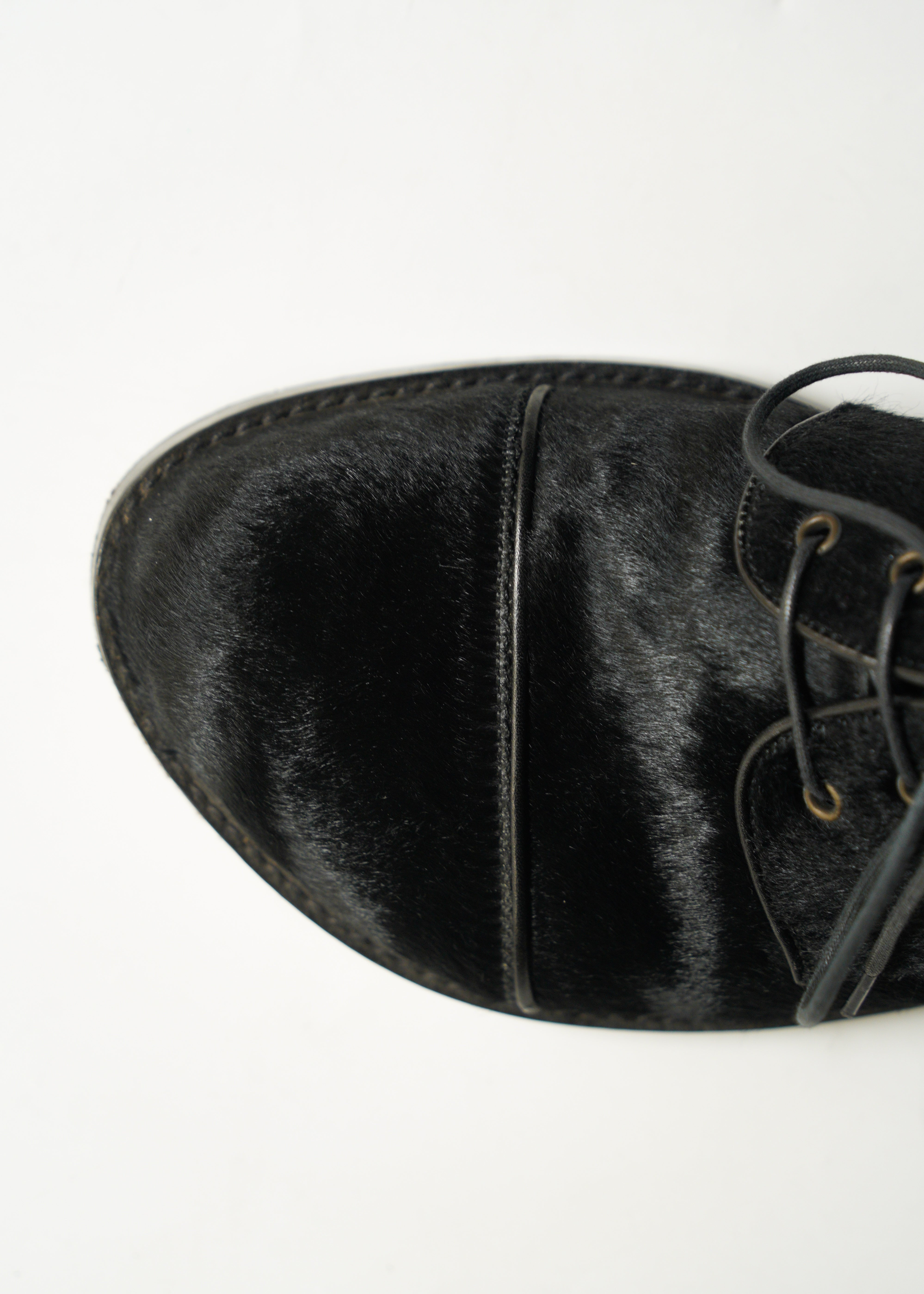 00’s Jean Paul Gaultier claf hair race up shoes