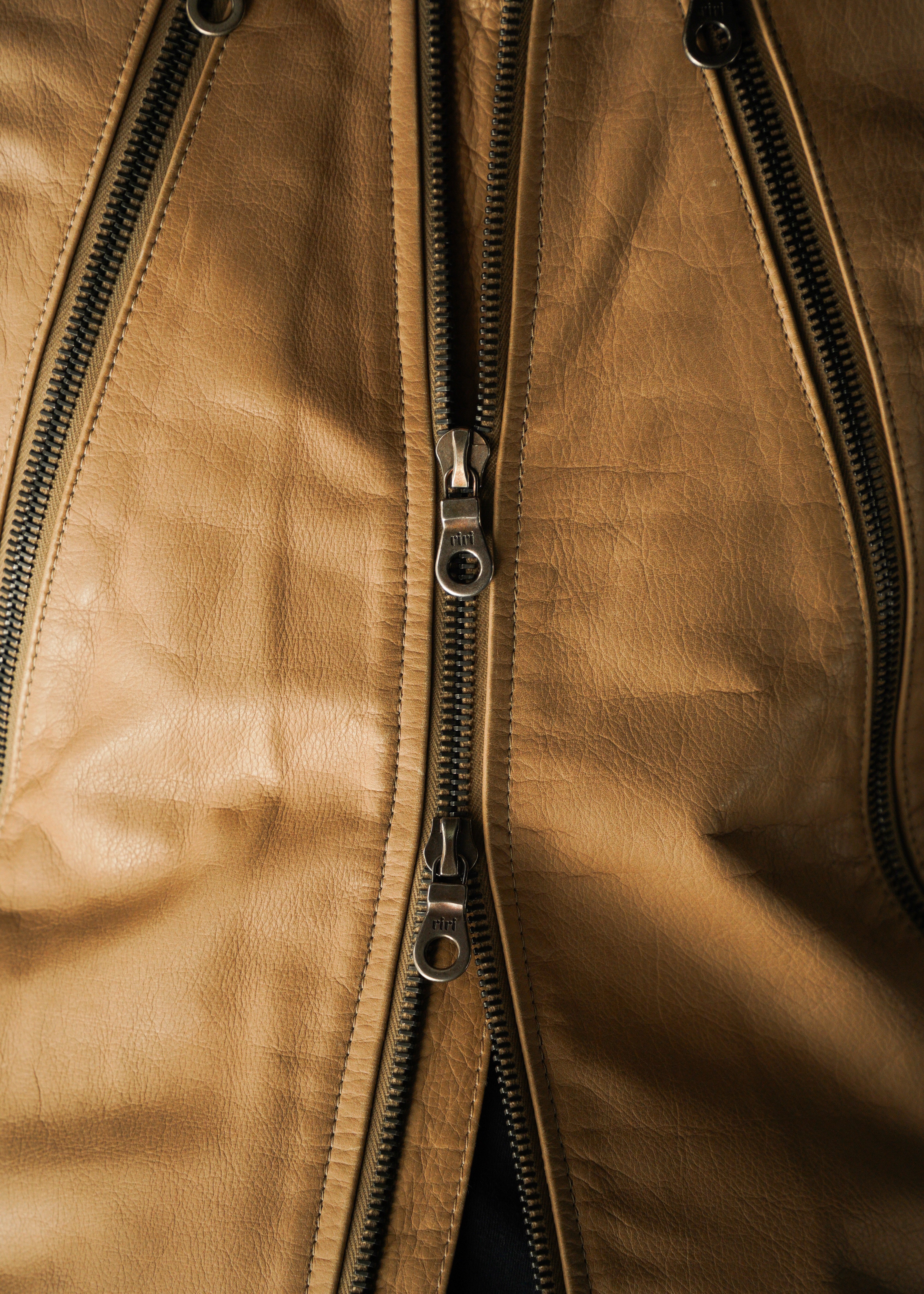 Martin Margiela 08SS 5 zip leather riders jacket