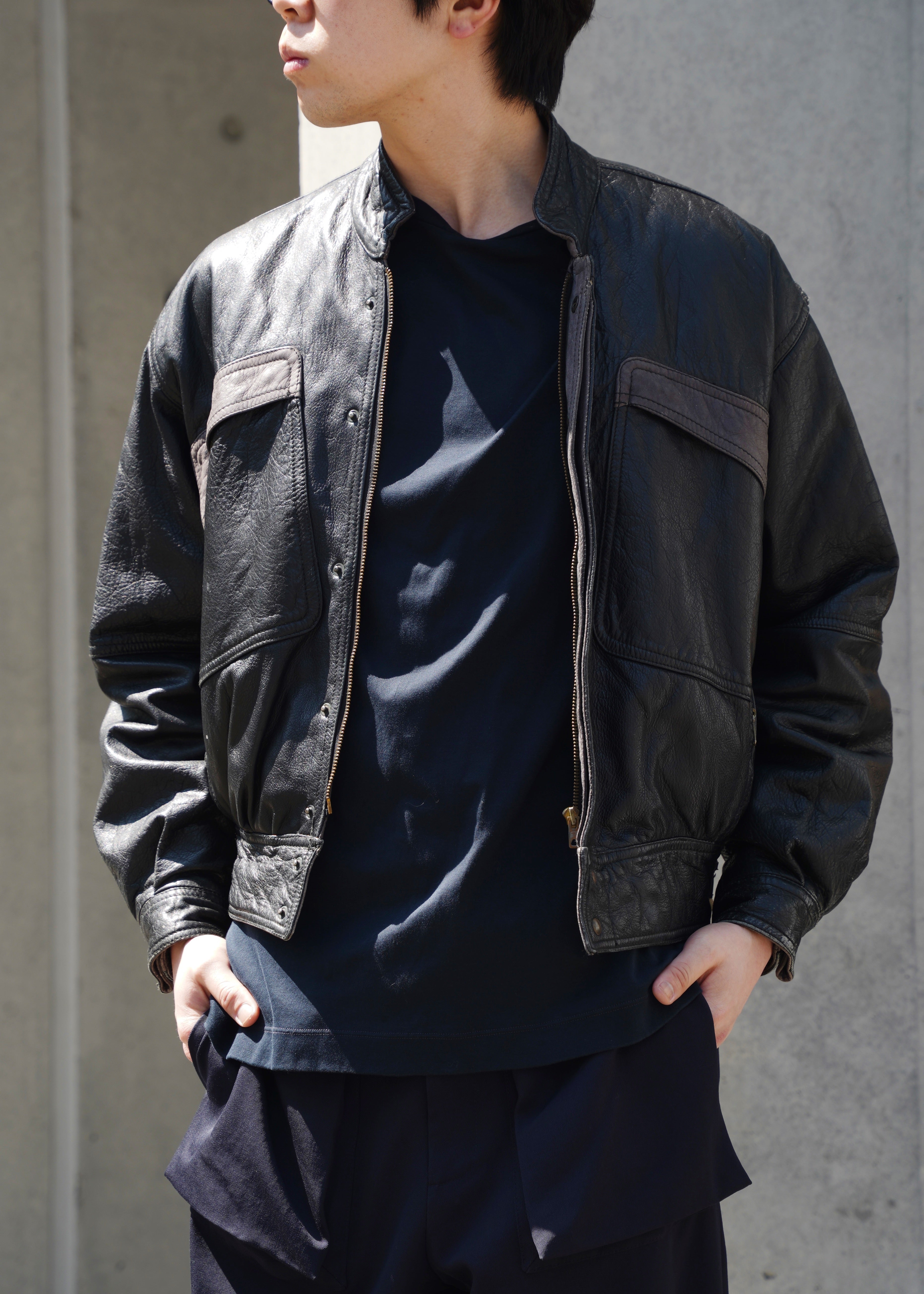 60’s Leather bomber jacket