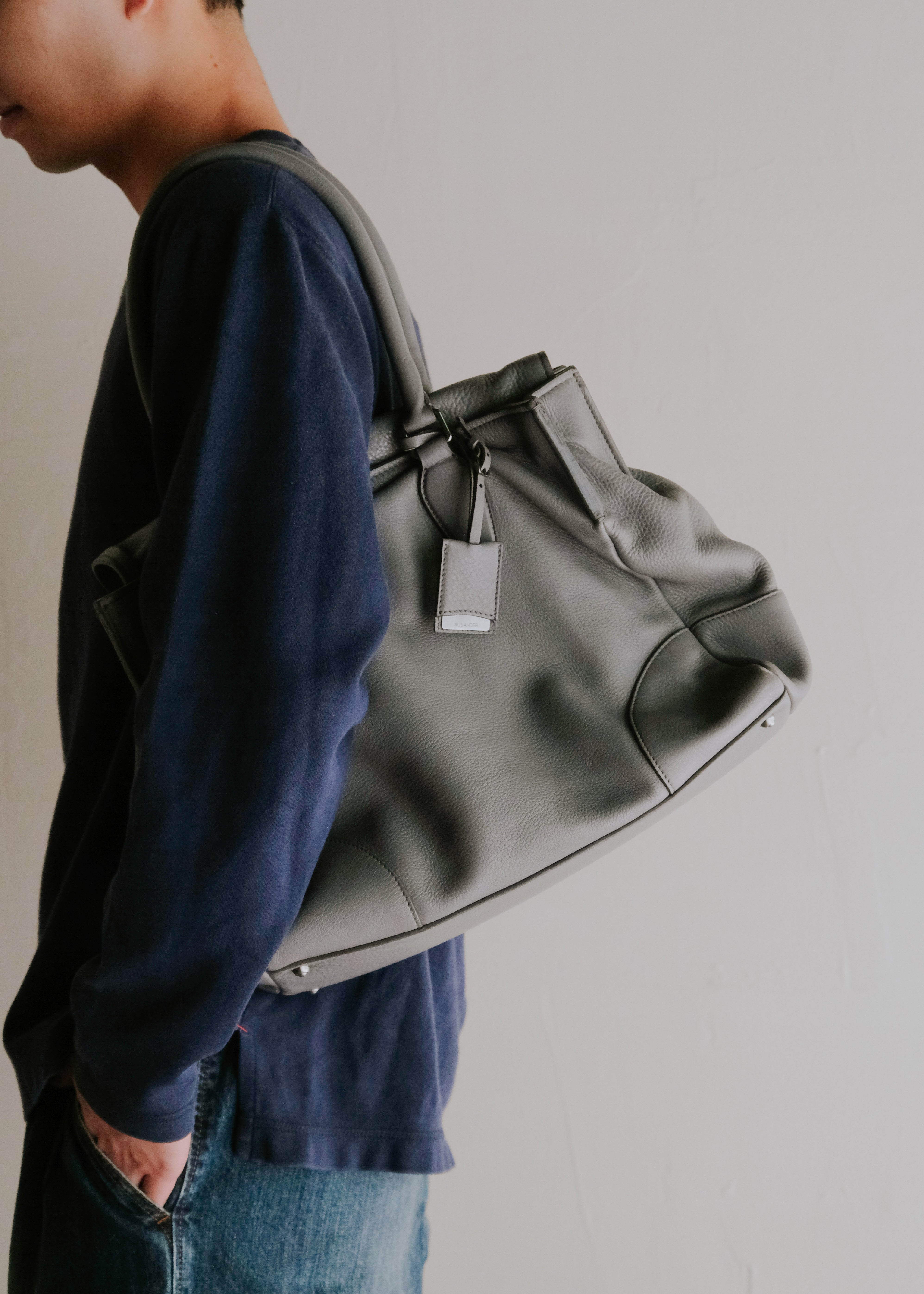 JIL SANDER multiple pocket leather hand bag