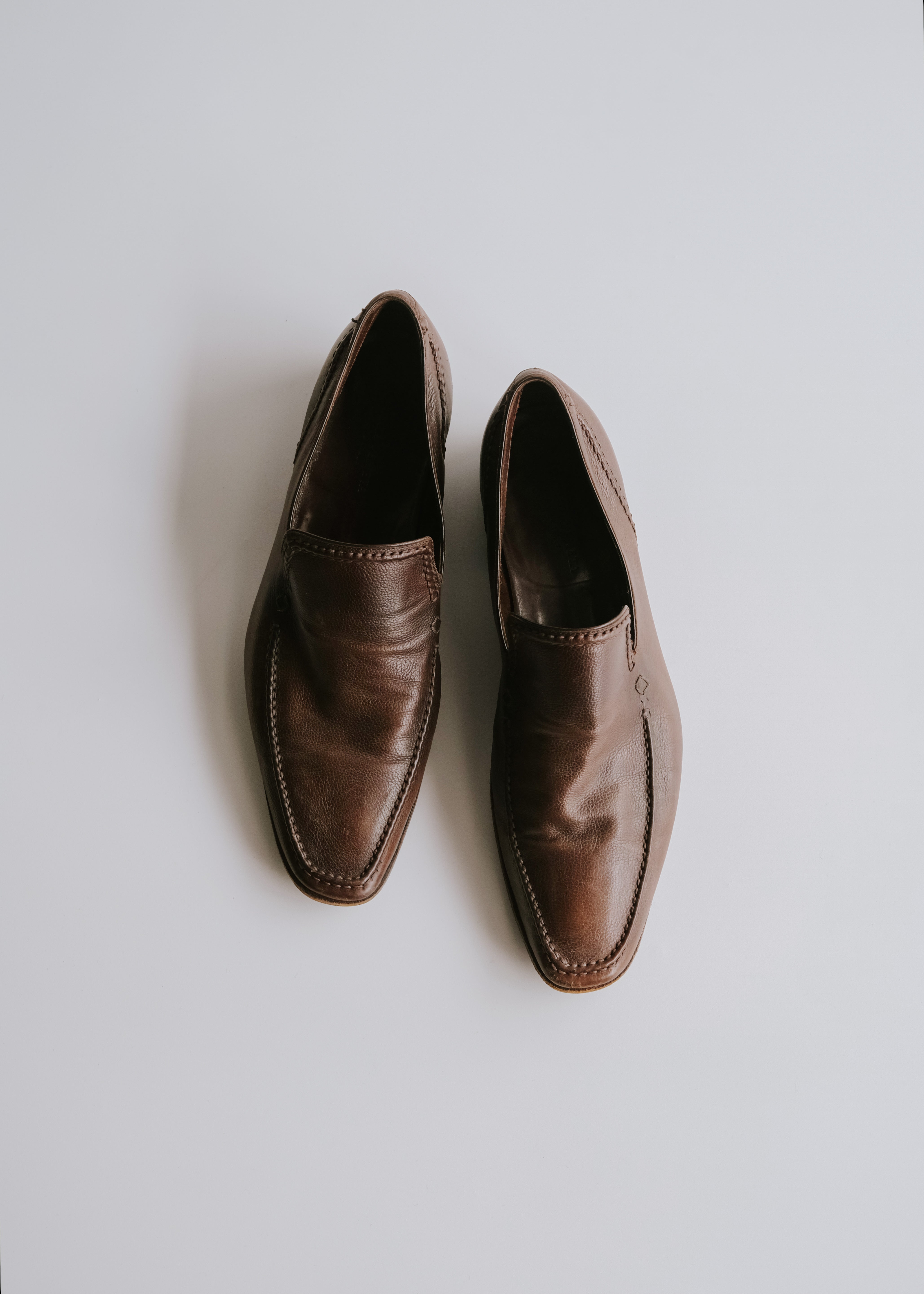 BOTTEGA VENETA slim square-toe vamp loafer