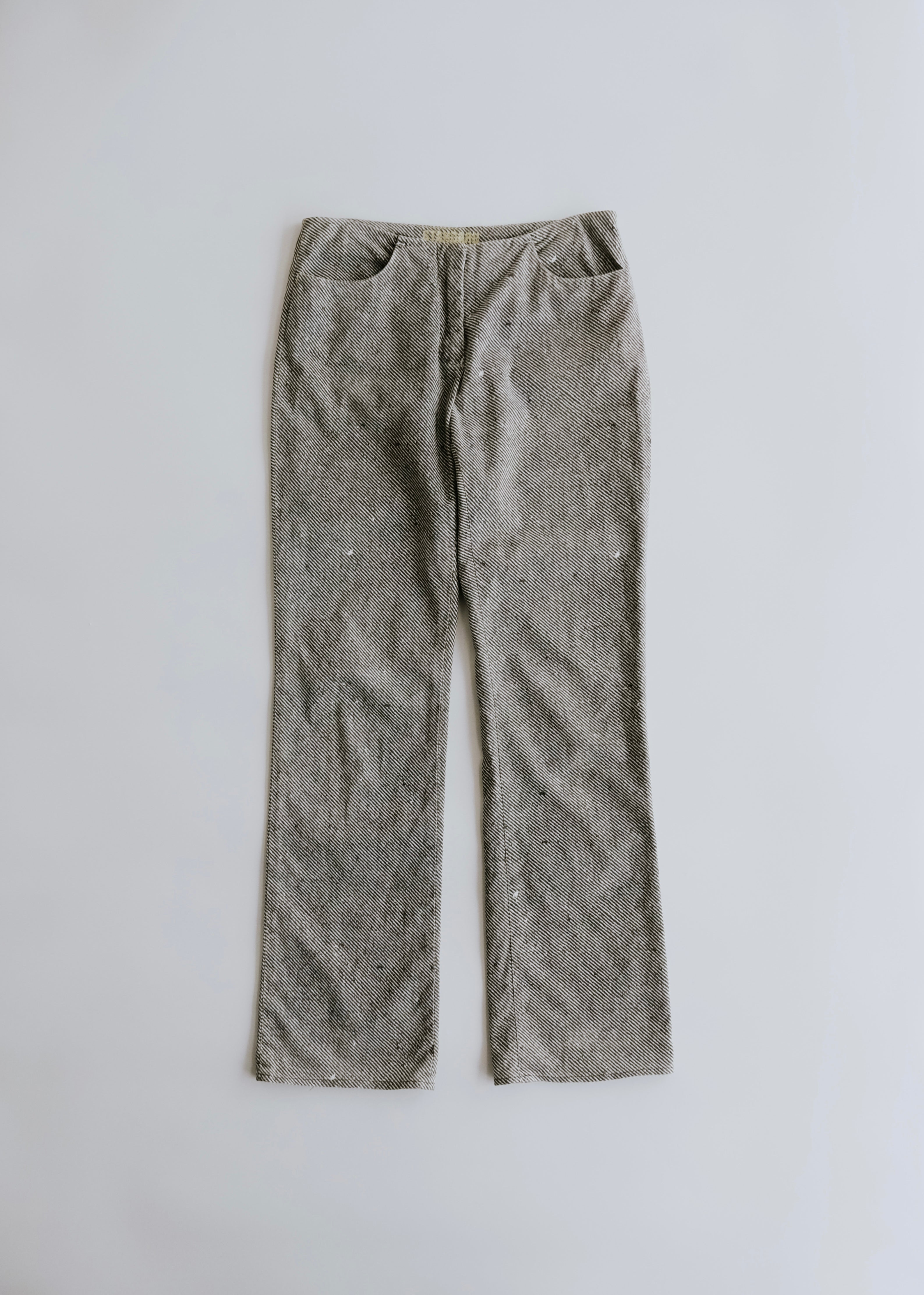 【10 Corso Como】Martin Margiela ⑥ 04SS slim stripe bootcut cotton trousers