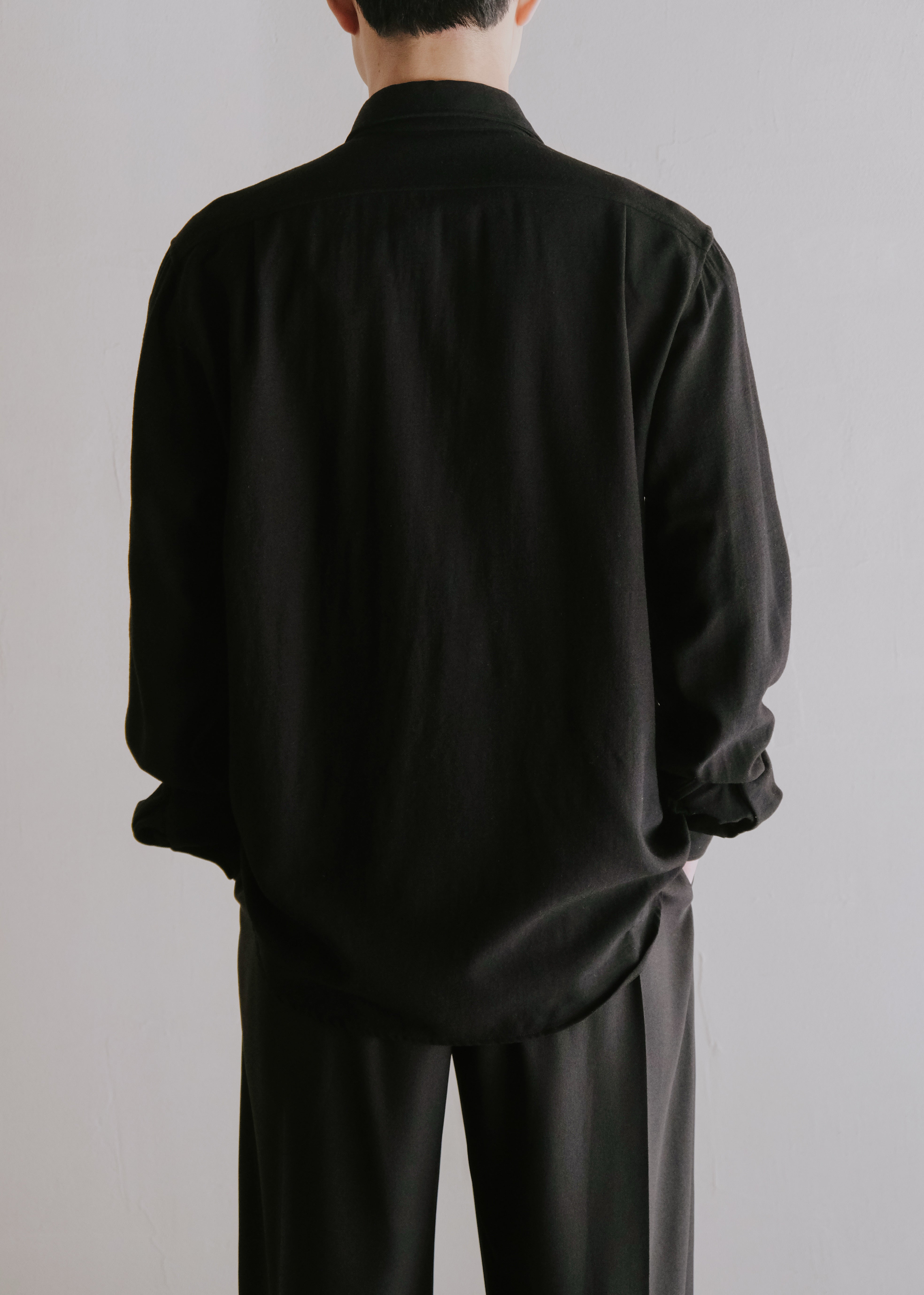 DRIES VAN NOTEN ドリスヴァンノッテン 00年代 ウール レギュラーカラーシャツ 長袖 アーカイブ ヴィンテージ メンズ