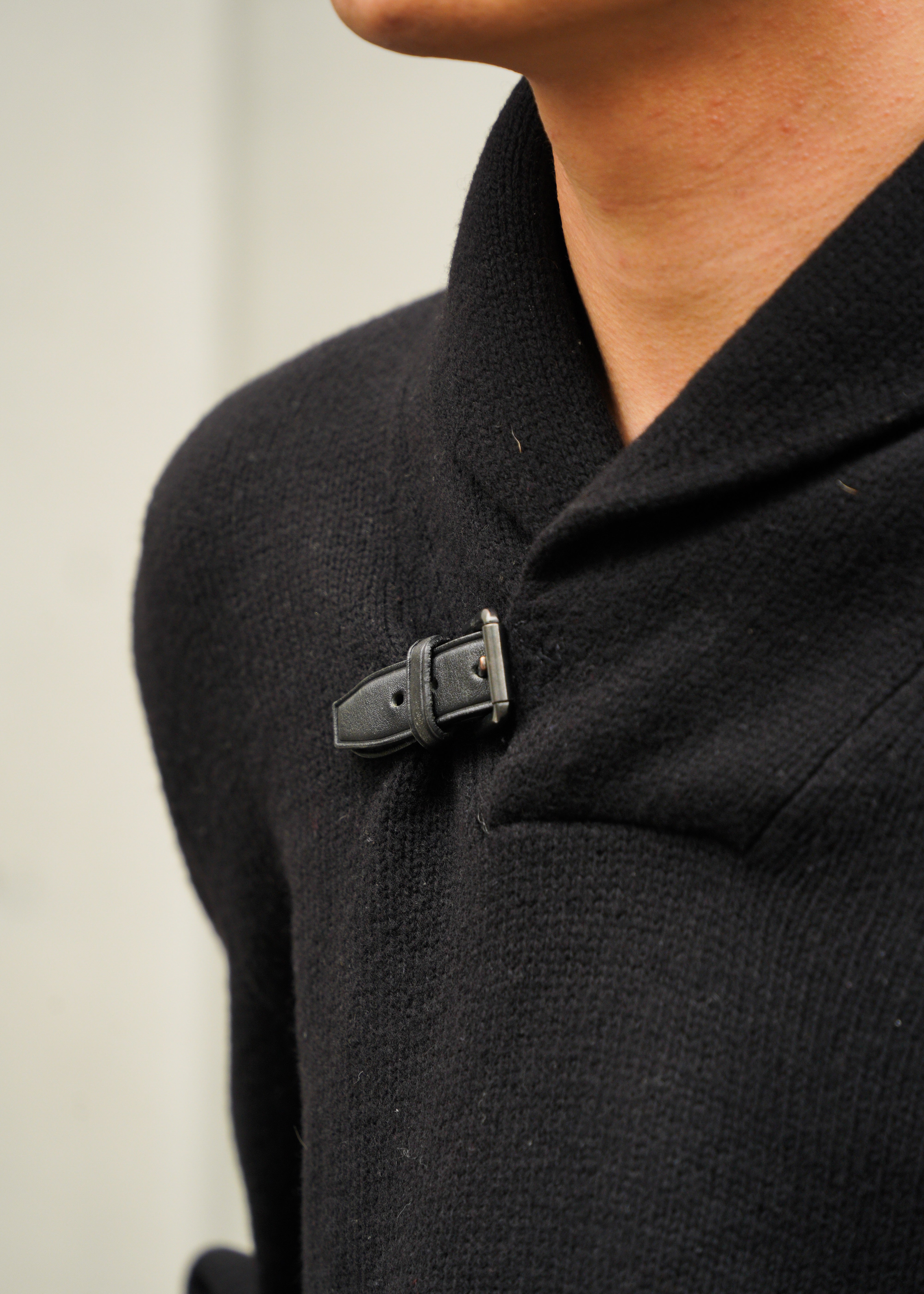 90's Polo Ralph Lauren belted shawl collar knit