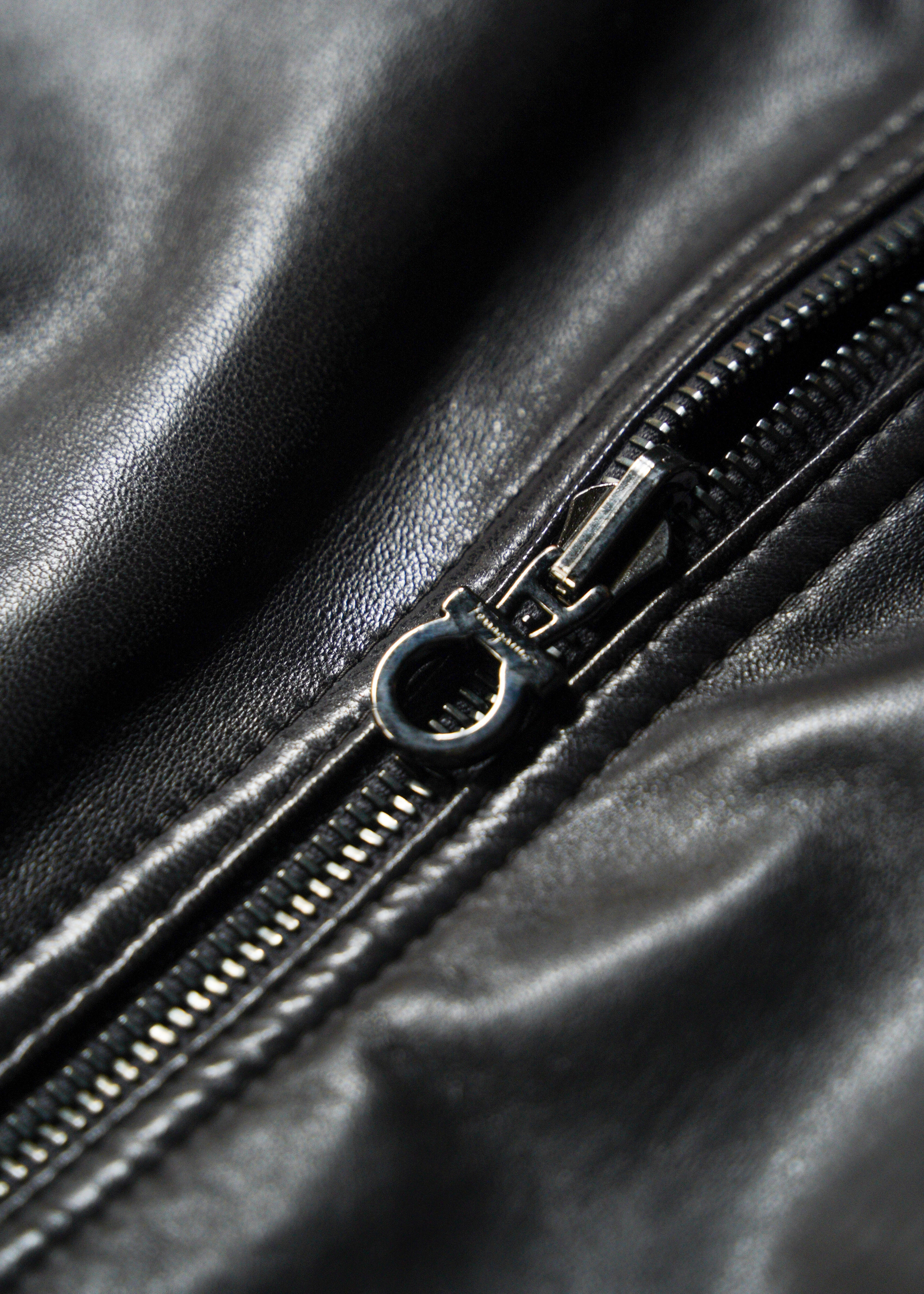 90’s Salvatore Ferragamo reversible single zip up leather jacket