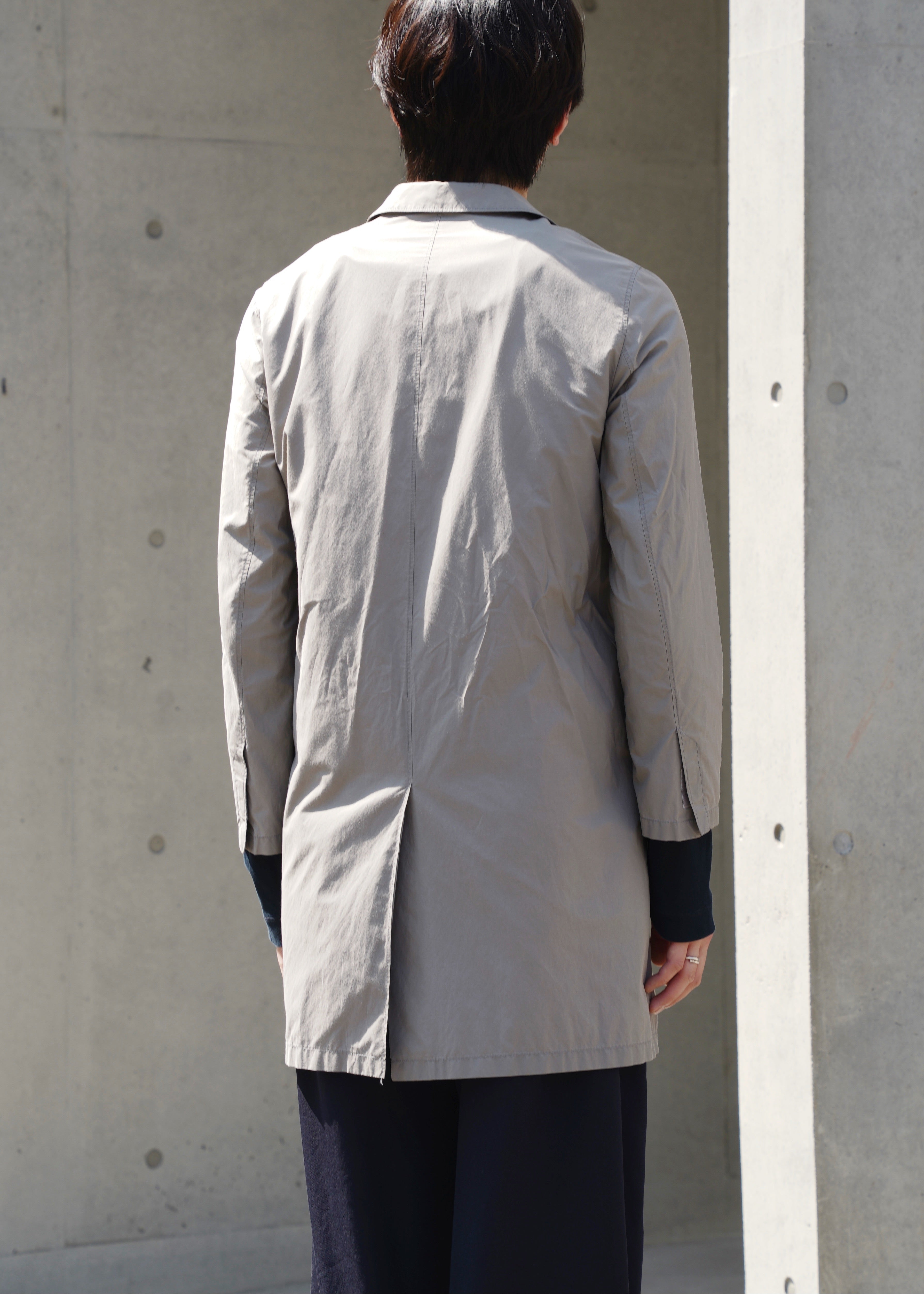PRADA 98SS cotton-nylon gabardine mac coat