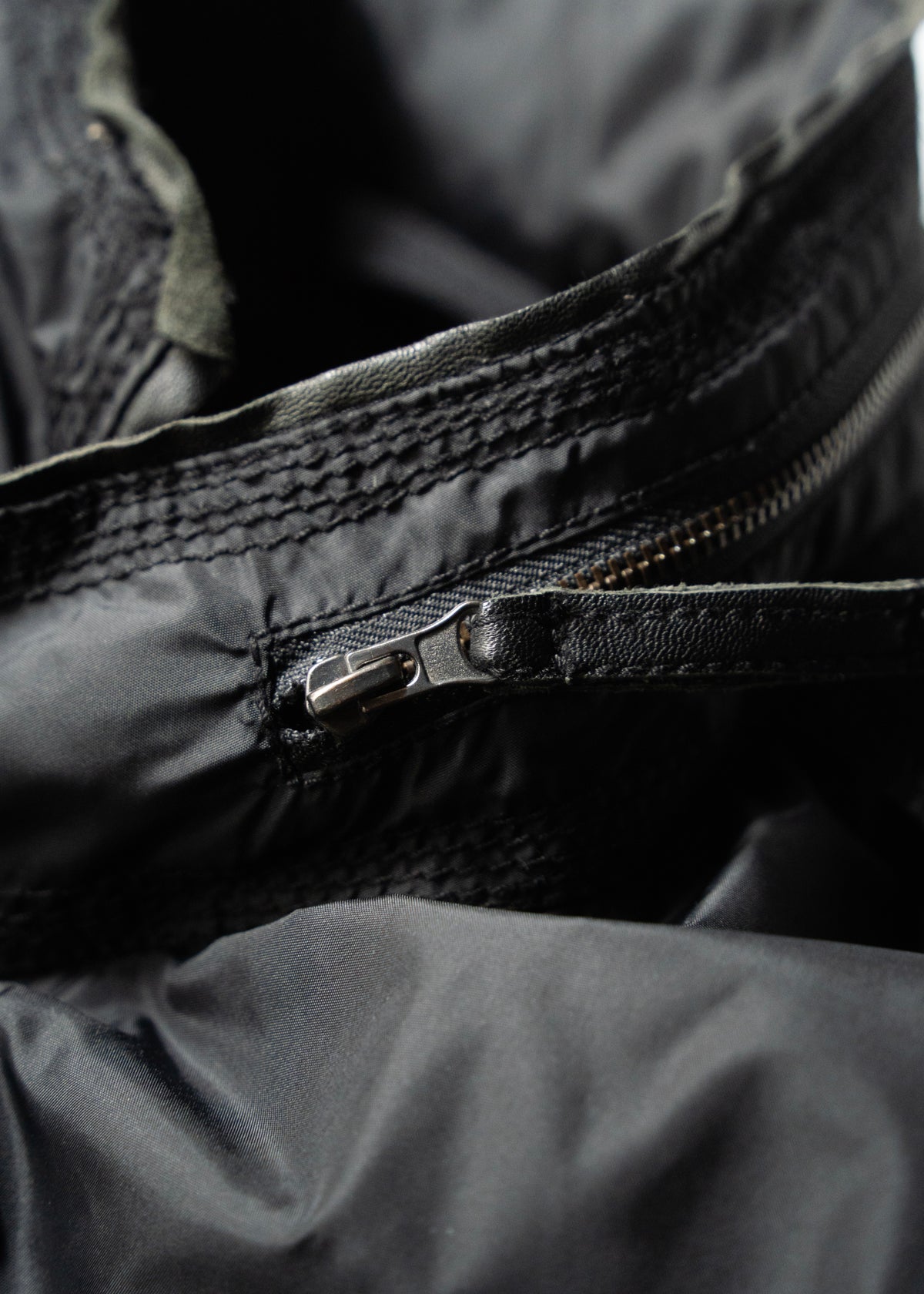 00’s EMPORIO ARMANI double zip up multi pocket nylon jacket