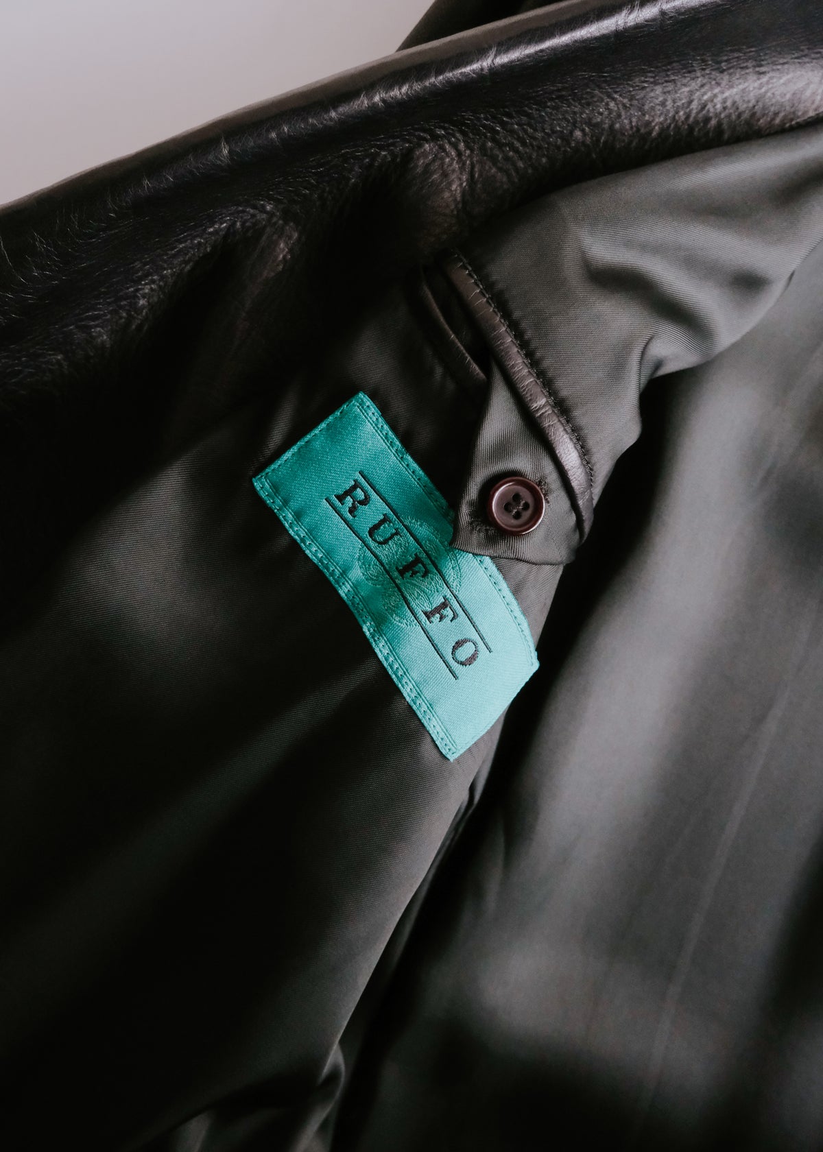 90-00's RUFFO genuine leather 3B tailored jacket