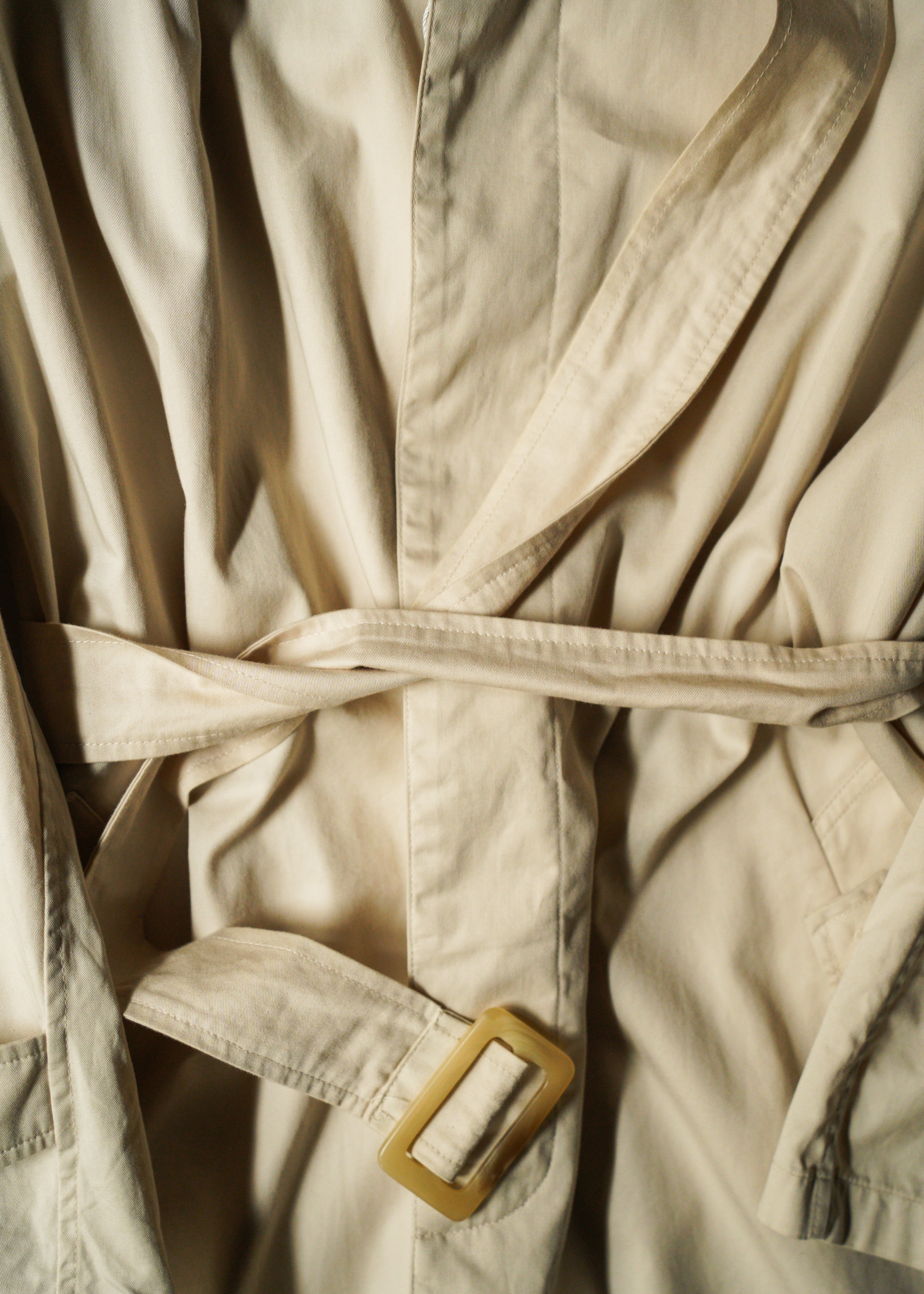 90's agnes b. homme fly front balmacaan coat