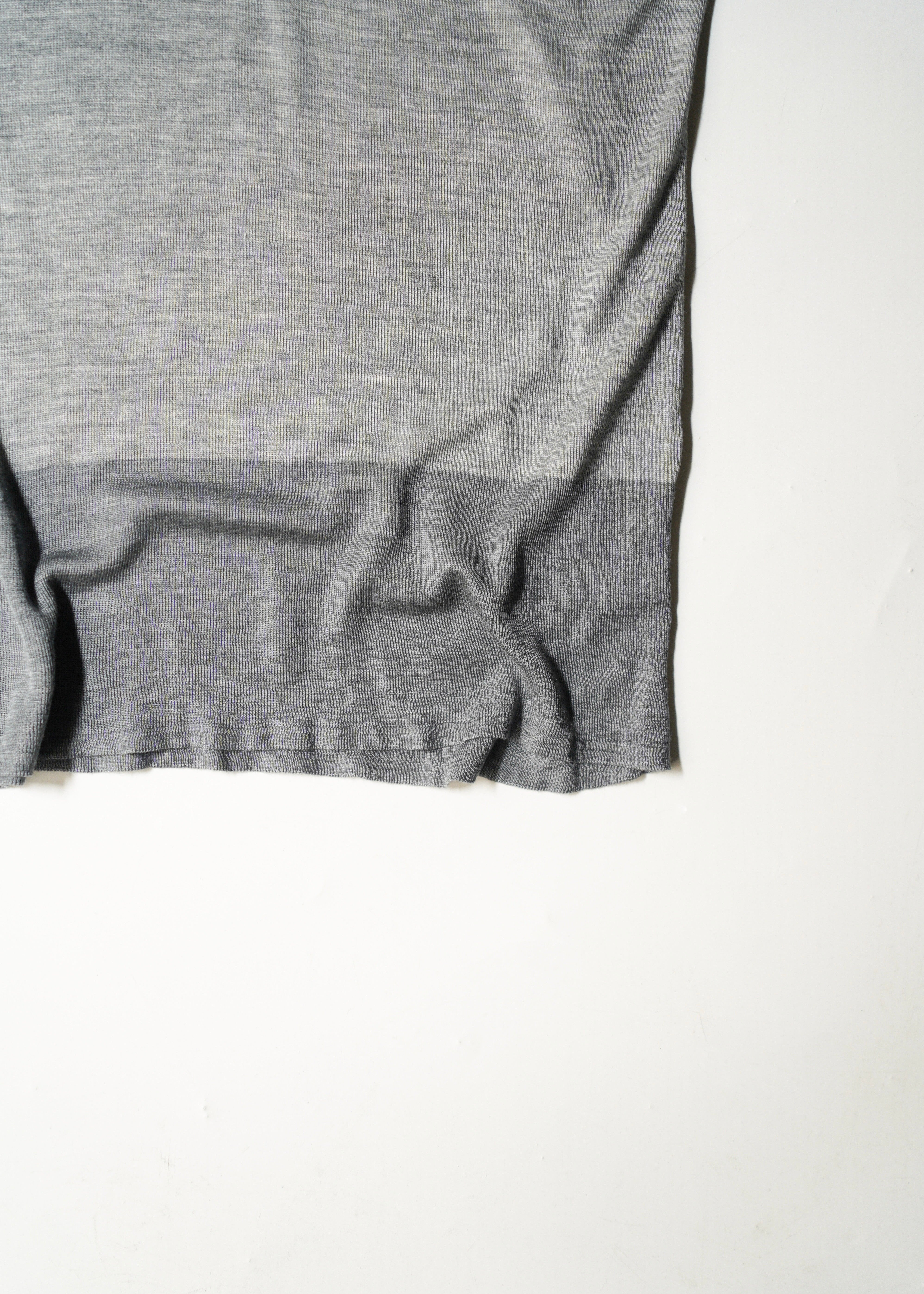 90-00’s JIL SANDER bicolor short sleeve v neck silk knit