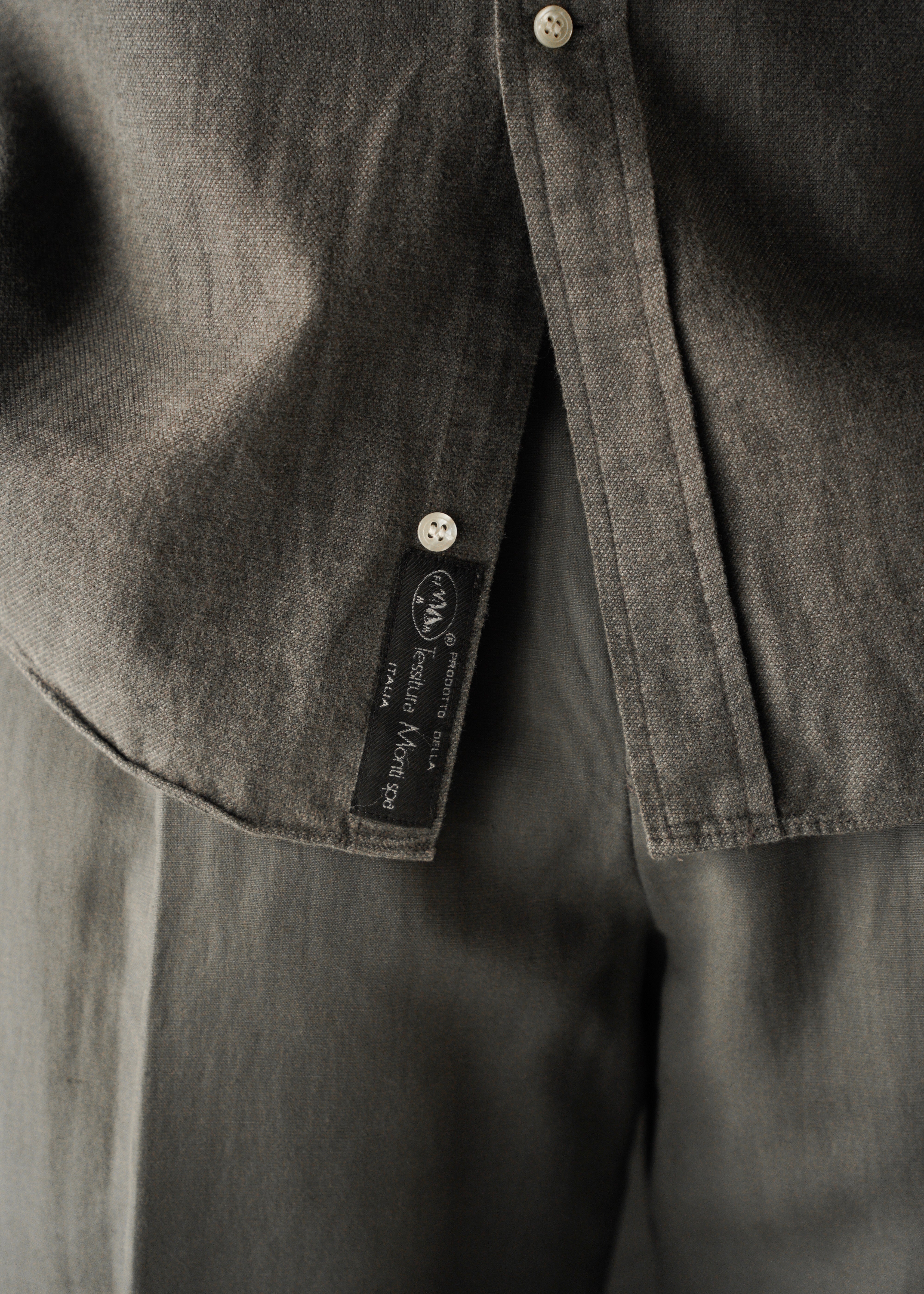90’s BALENCIAGA regular collar long sleeve cotton shirt