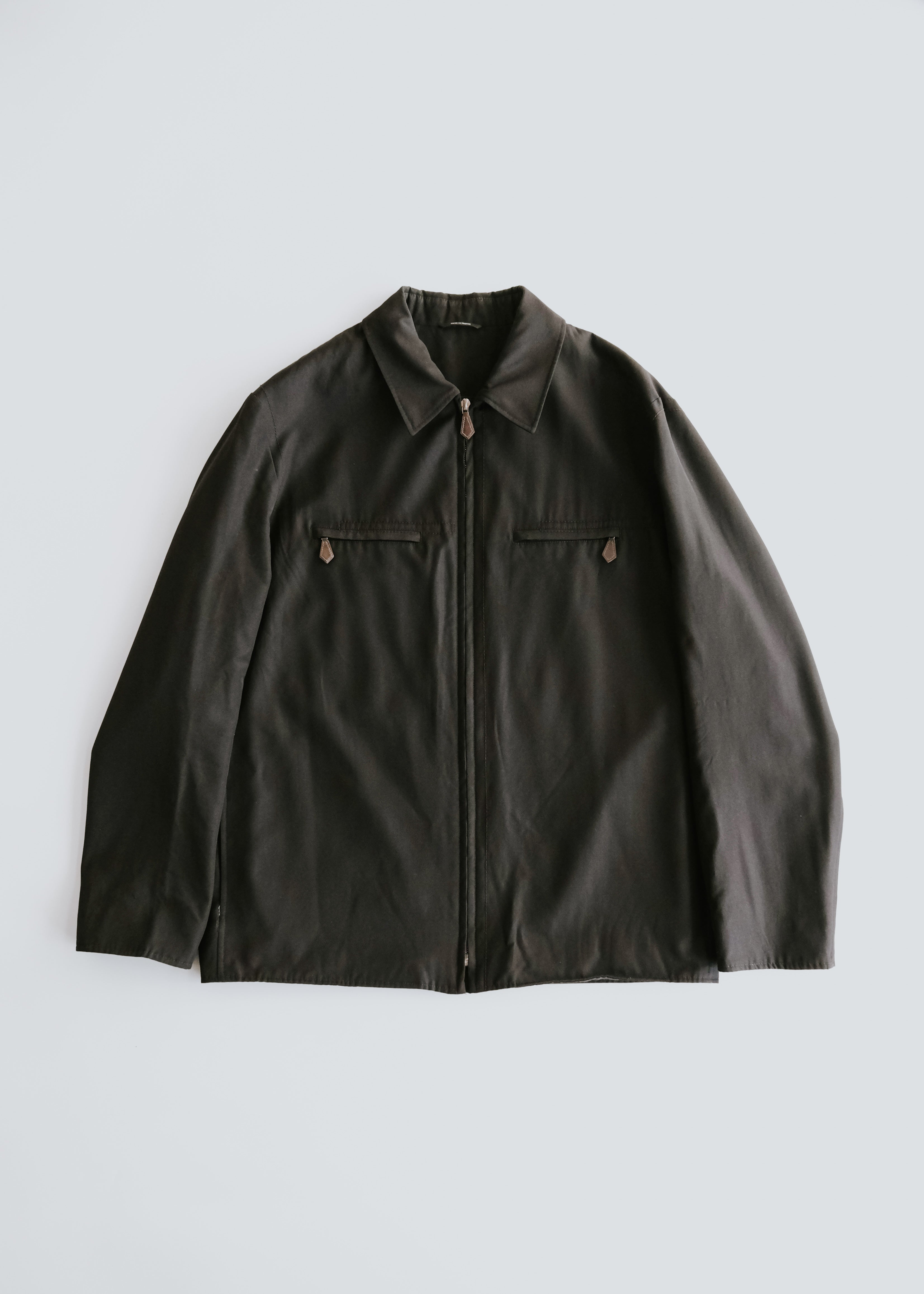 00-10’s HERMÈS wool zip up jacket