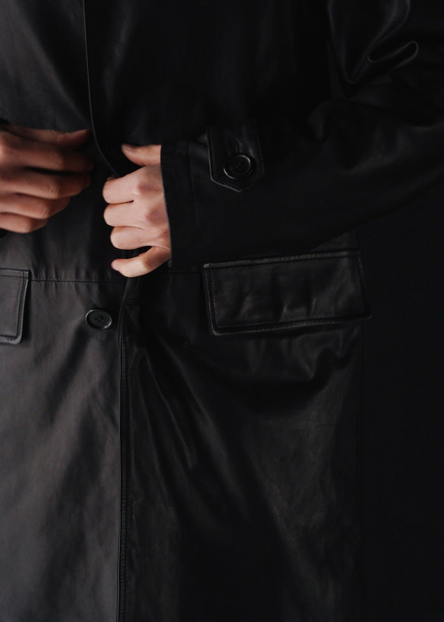 00’s PRADA SPORT reversible leather car coat