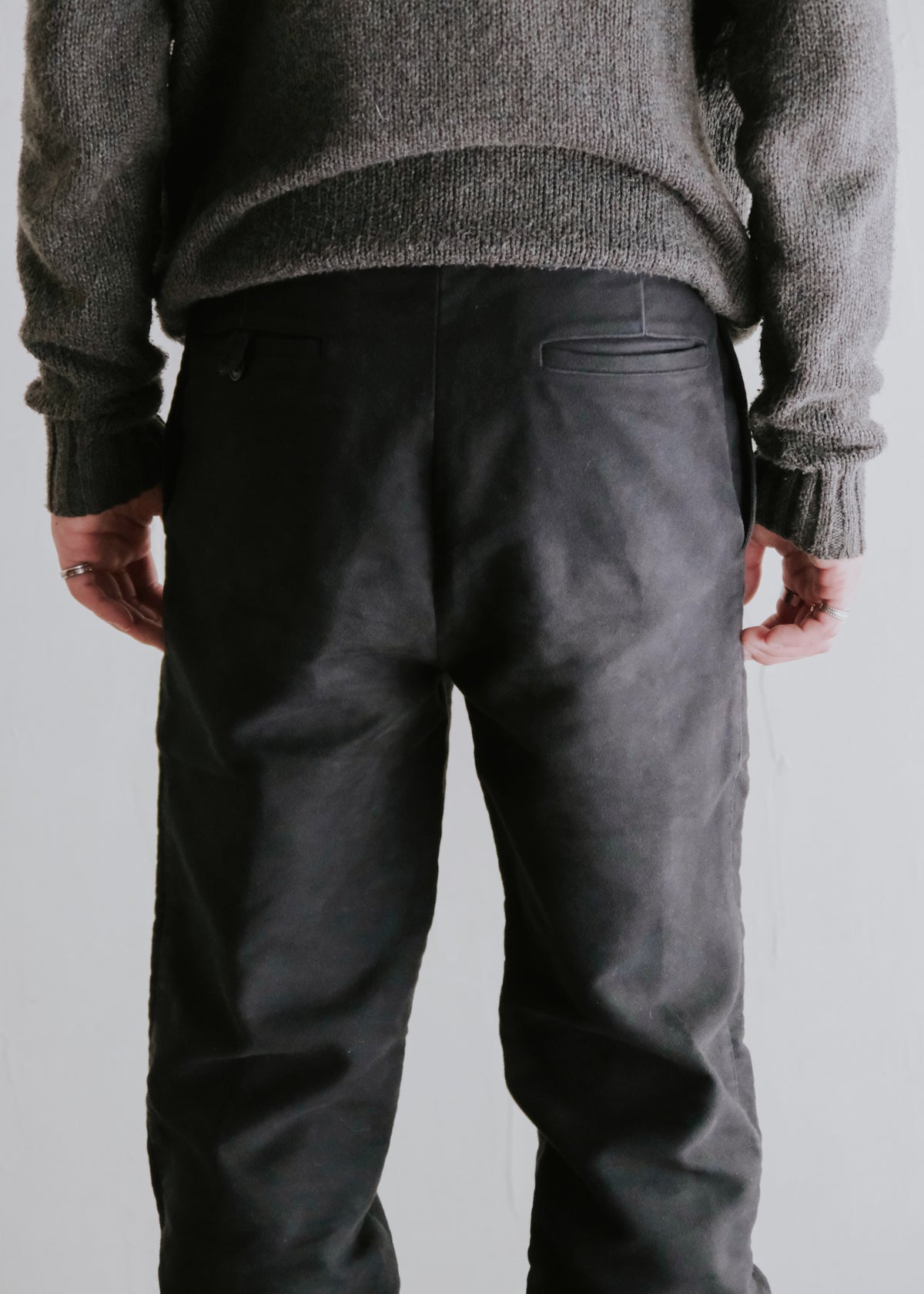 90's A.P.C. cotton moleskin straight trousers